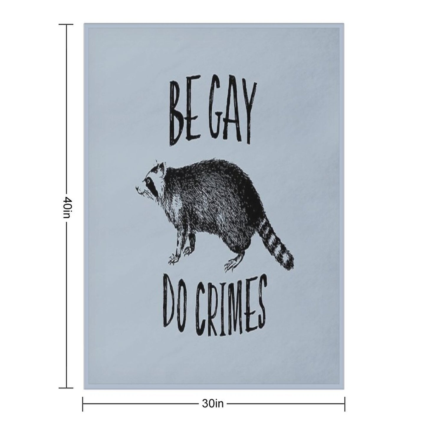 Be Gay, Do Crimes Shrink-resistant Throw Blanket