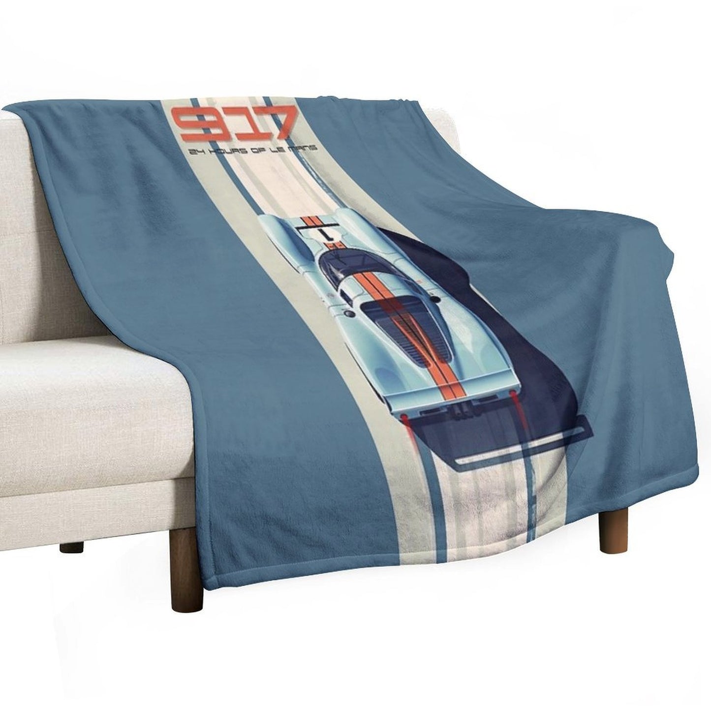 Porsche 917 24 Hours of Le Mans Race Car Gift-ready Throw Blanket