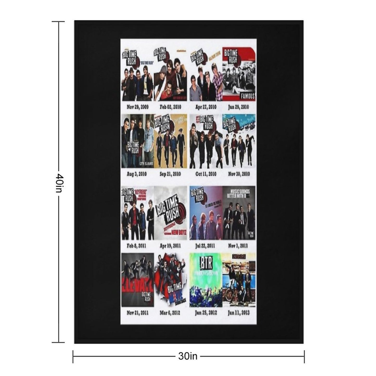 Band Famous Pictures Logo Poster Shrink-resistant Throw Blanket
