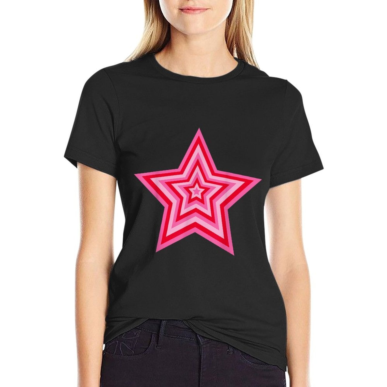 Aesthetic Pink Star  Graphic-printed T-Shirt