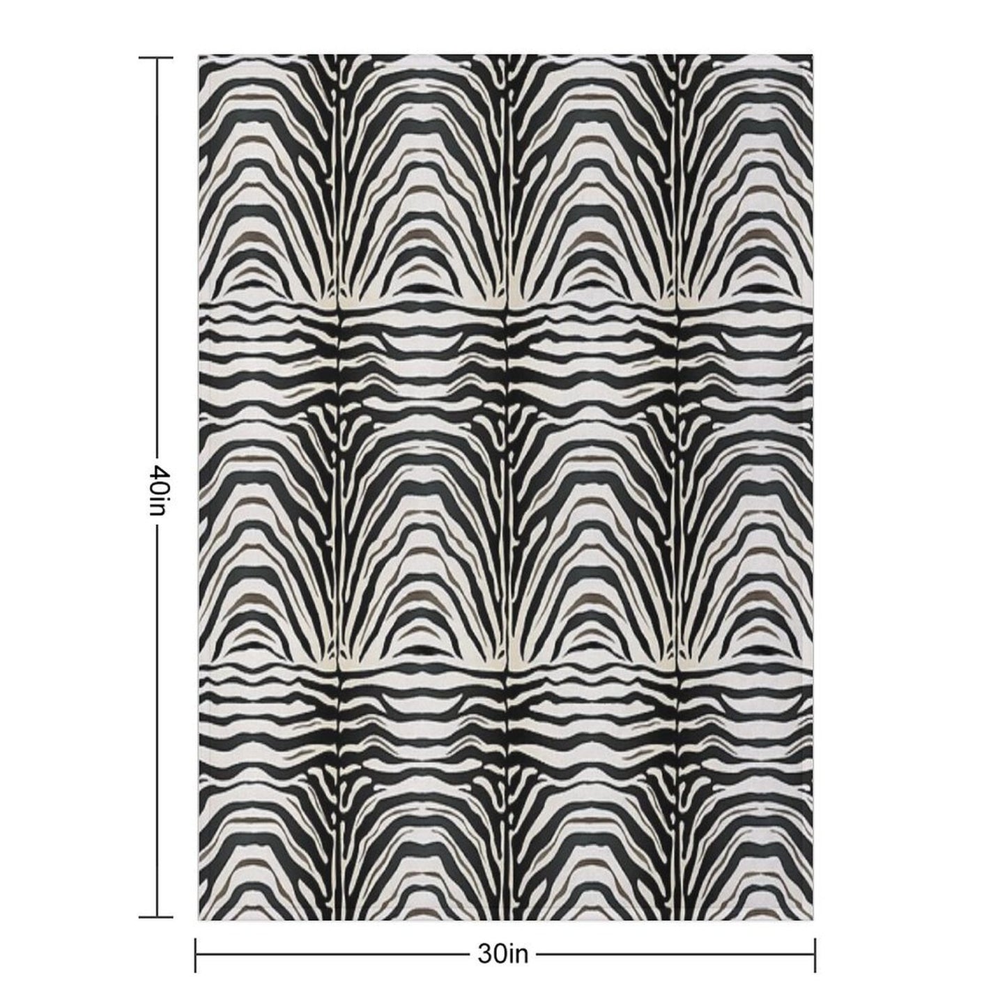 Zebra Print All-season Throw Blanket