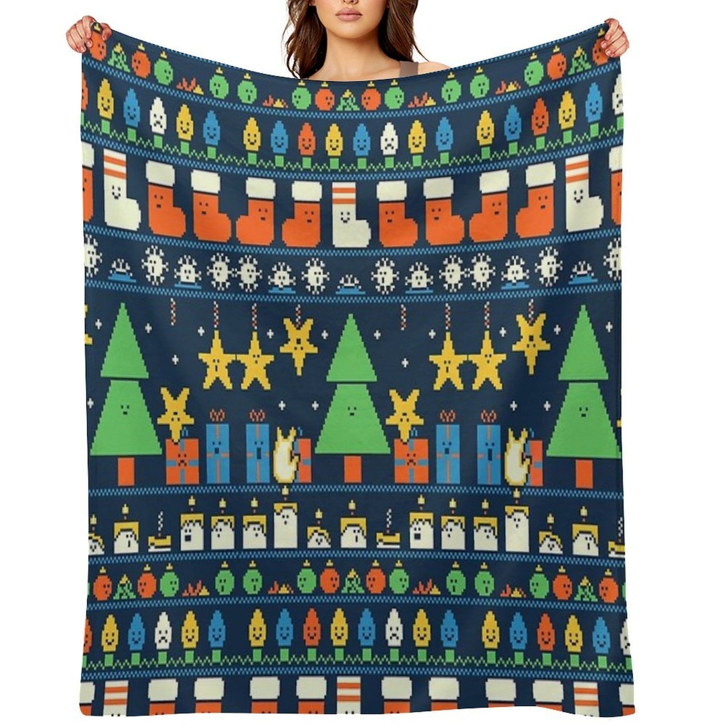 Merry Christmess Multi-functional Throw Blanket
