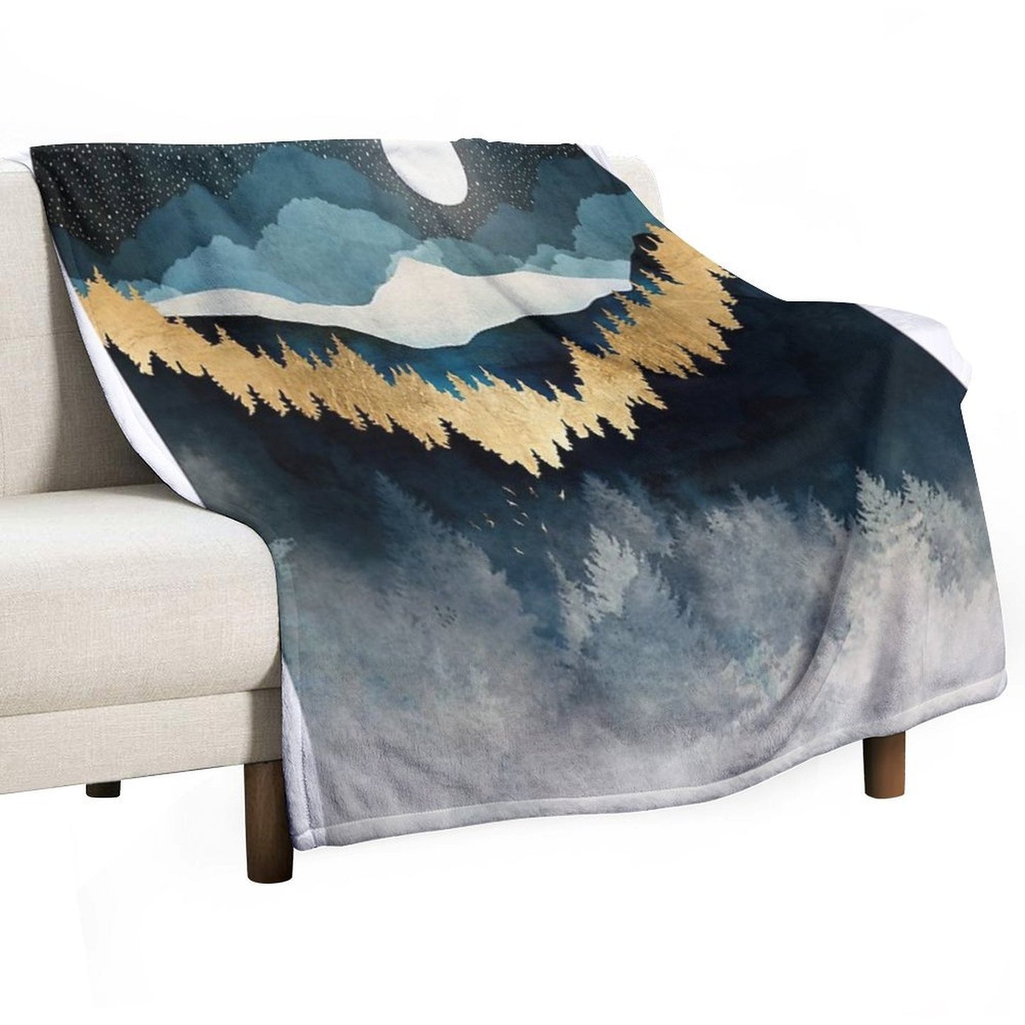 Indigo Night Durable Throw Blanket