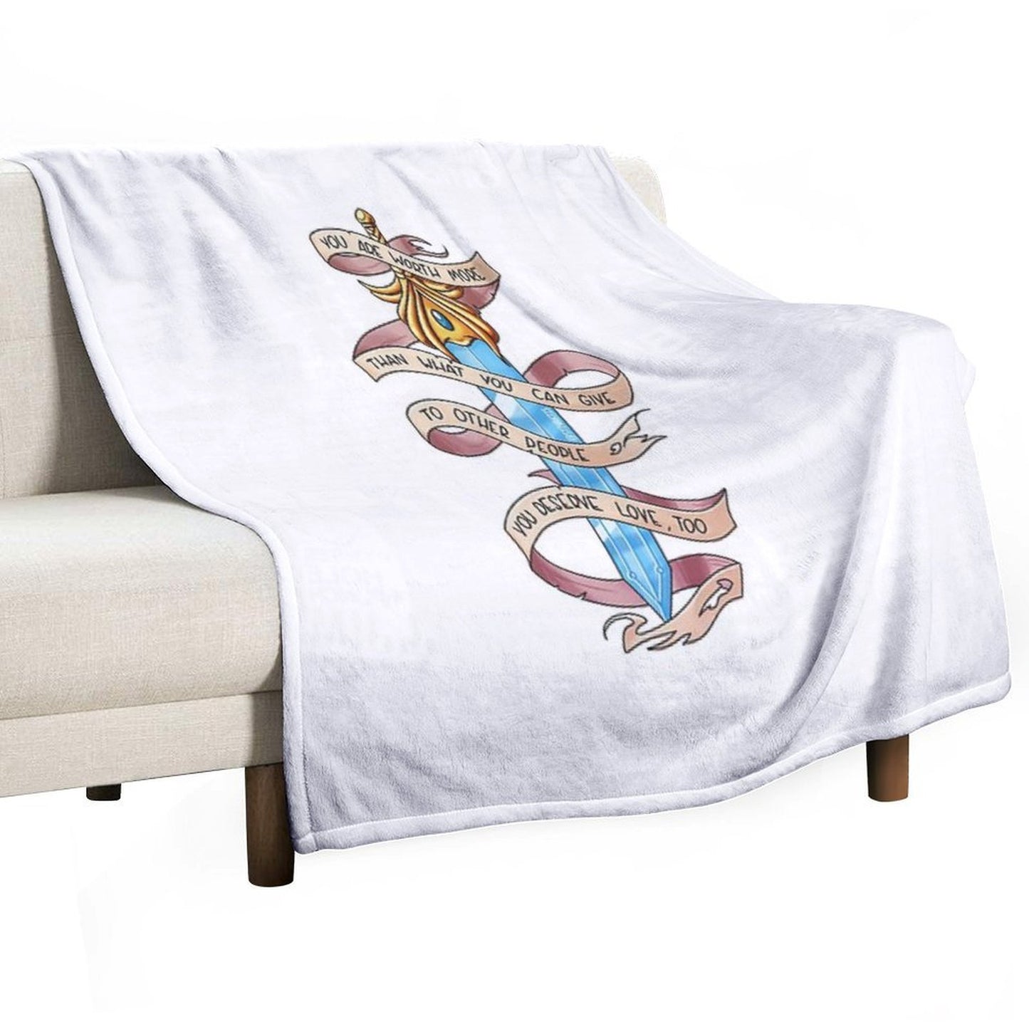 You Deserve Love Too Durable Throw Blanket