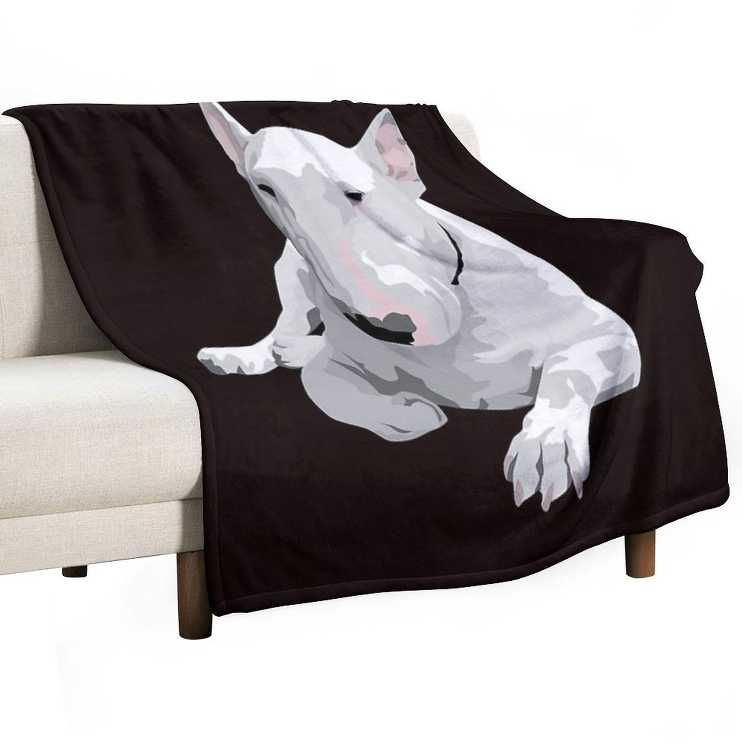 English Bull Terrier All-season Throw Blanket
