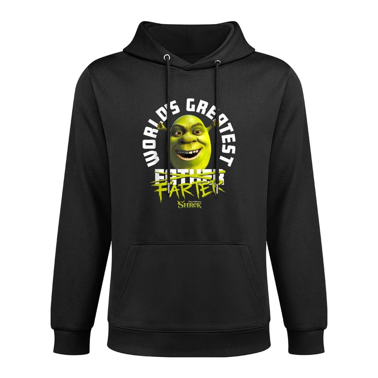 Shrek Fathers Day Worlds Greatest Farter Chest Text Logo All-Day Comfort Hoodie