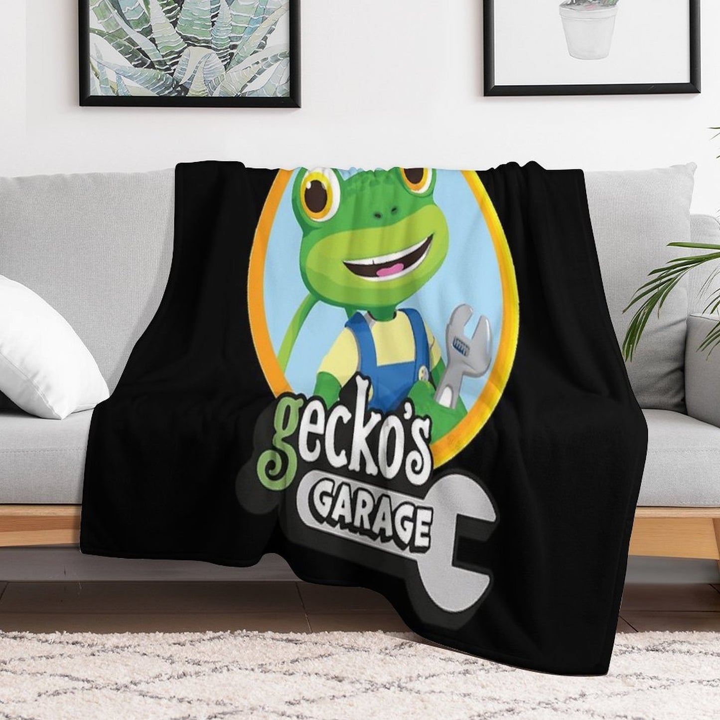 Kids Garage Gecko's GG Easy Care Throw Blanket