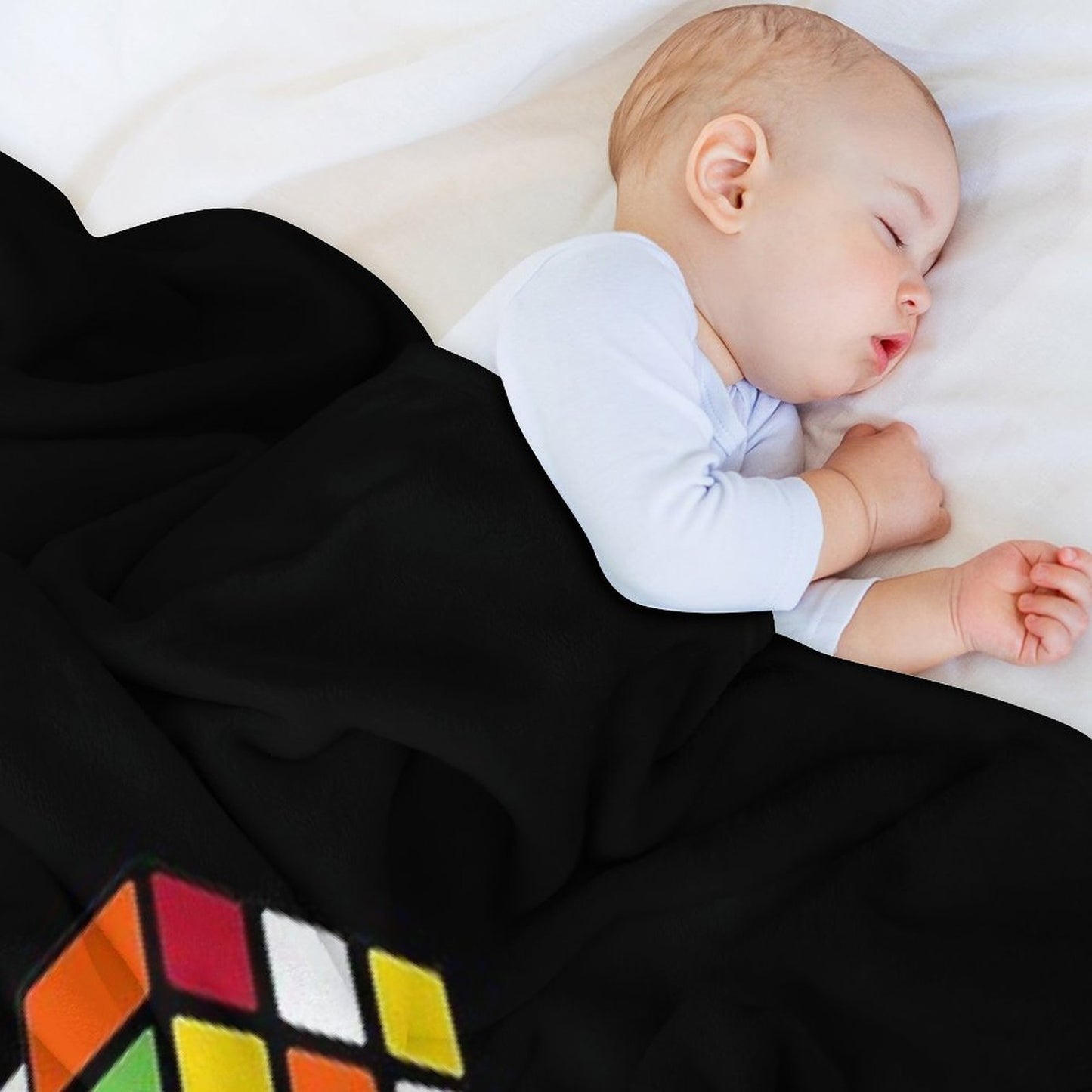 Rubick's Cube Sustainable Throw Blanket