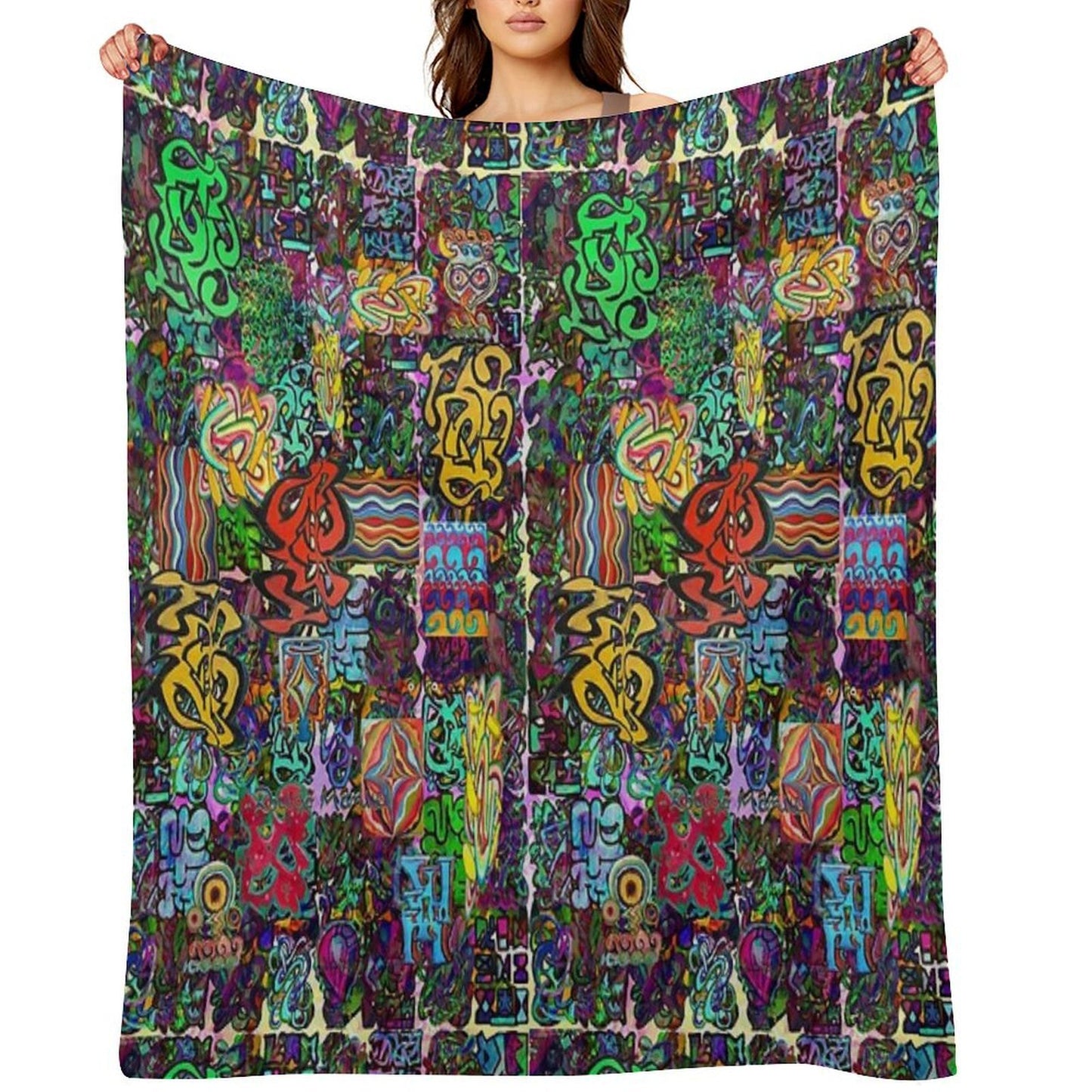 Pop Abstract Durable Throw Blanket