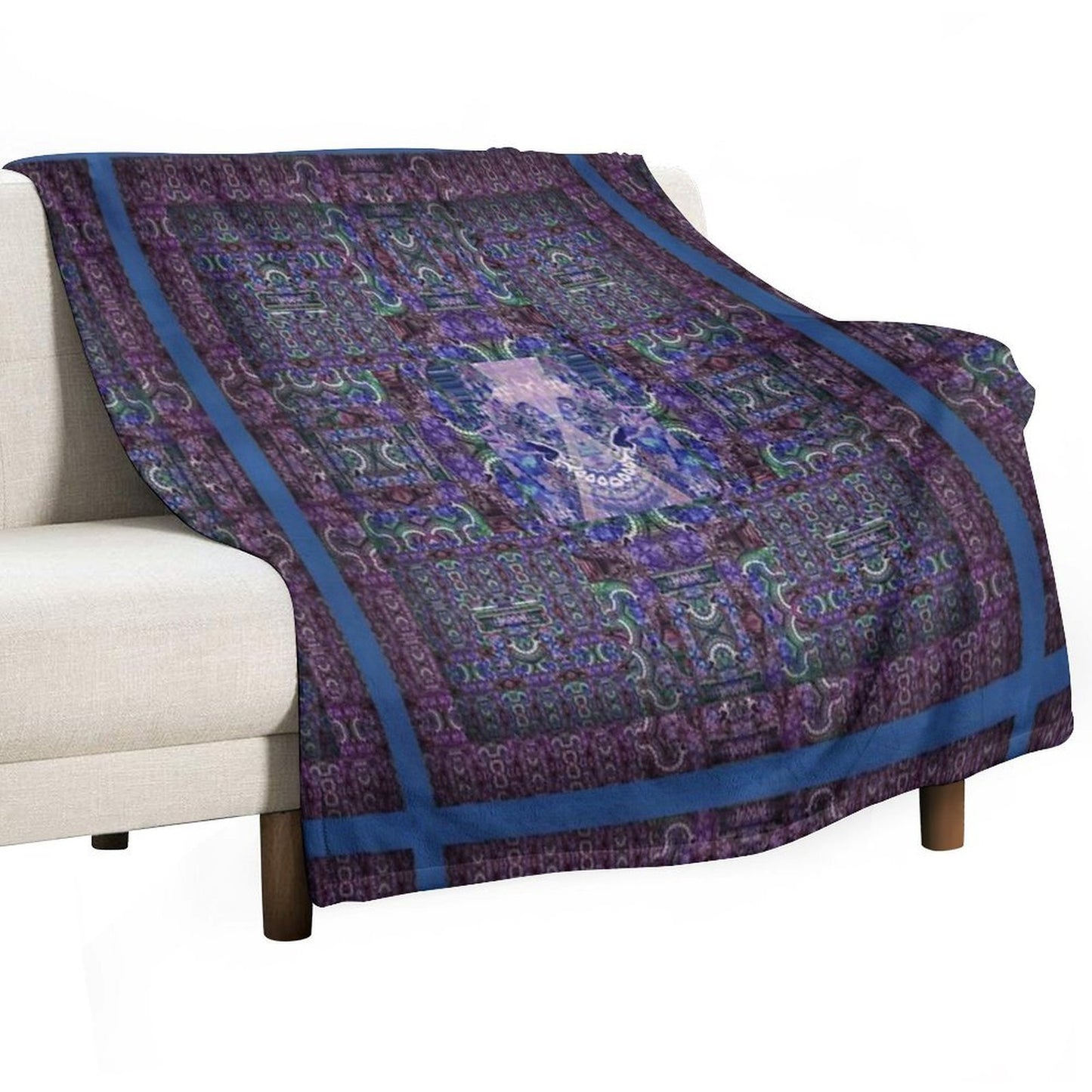 Kooky Mandala Plush Throw Blanket