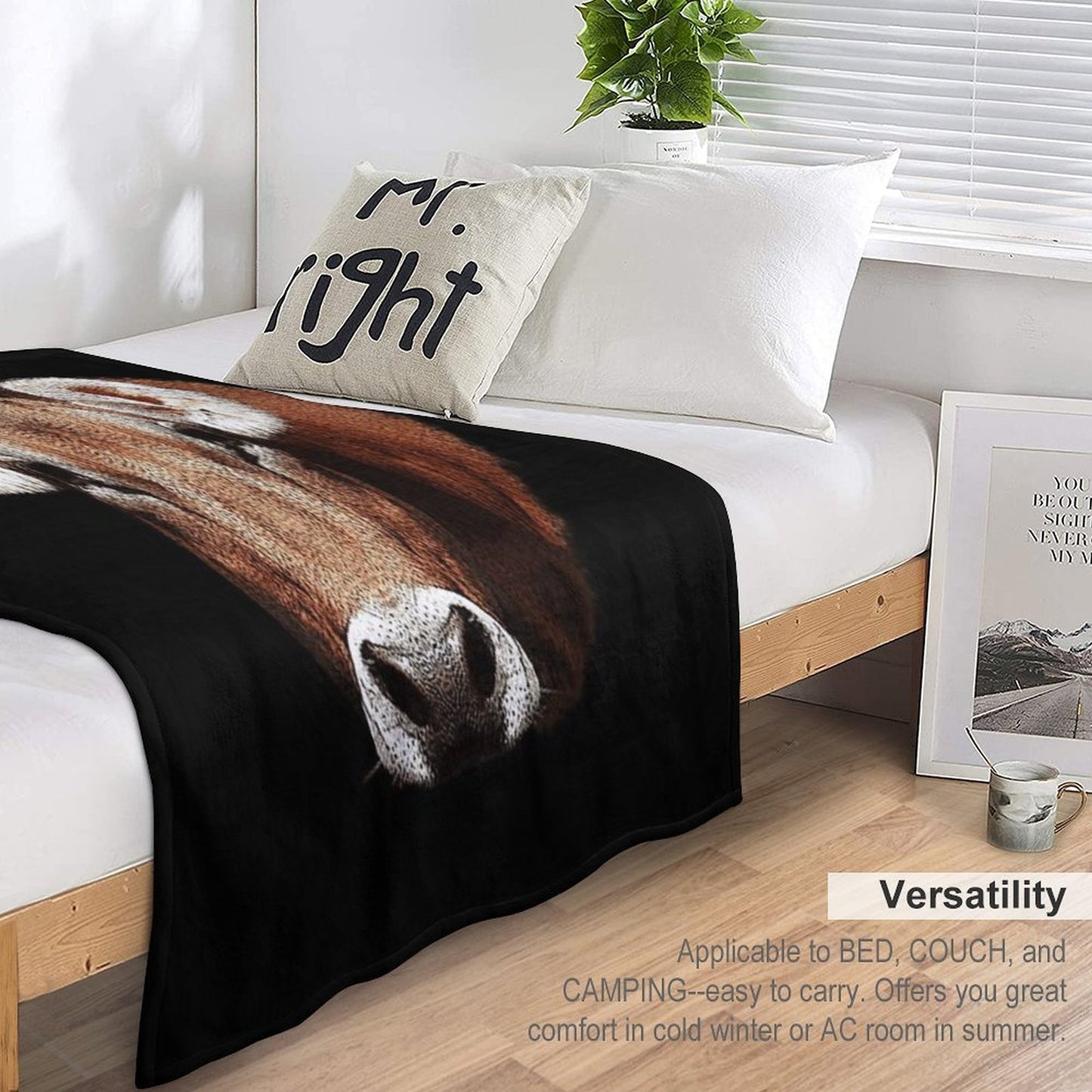 Cow Beige Rustic Country Animals Farm Animals Cute Animal Designs Girls Wrinkle-free Throw Blanket