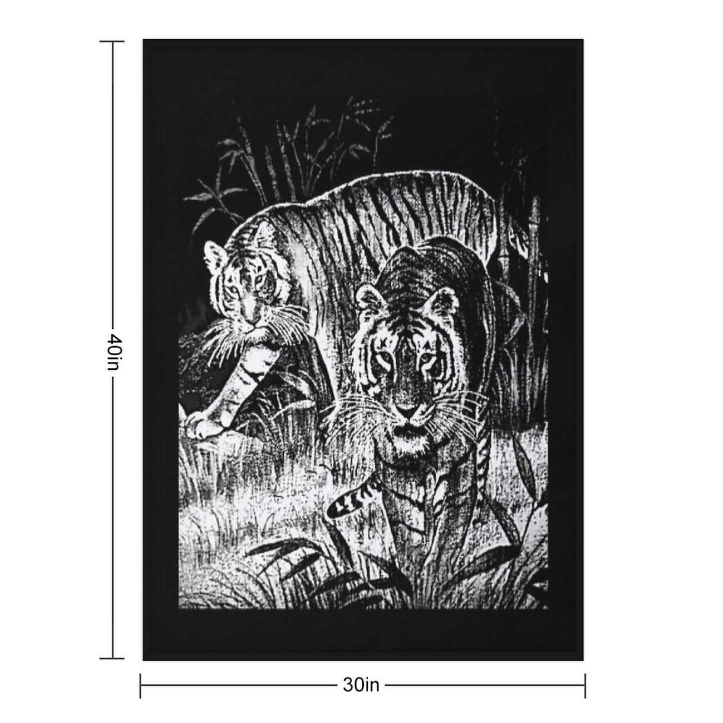 Cobija Del Tigre Mexican Blanket Tiger Meme Easy Care Throw Blanket