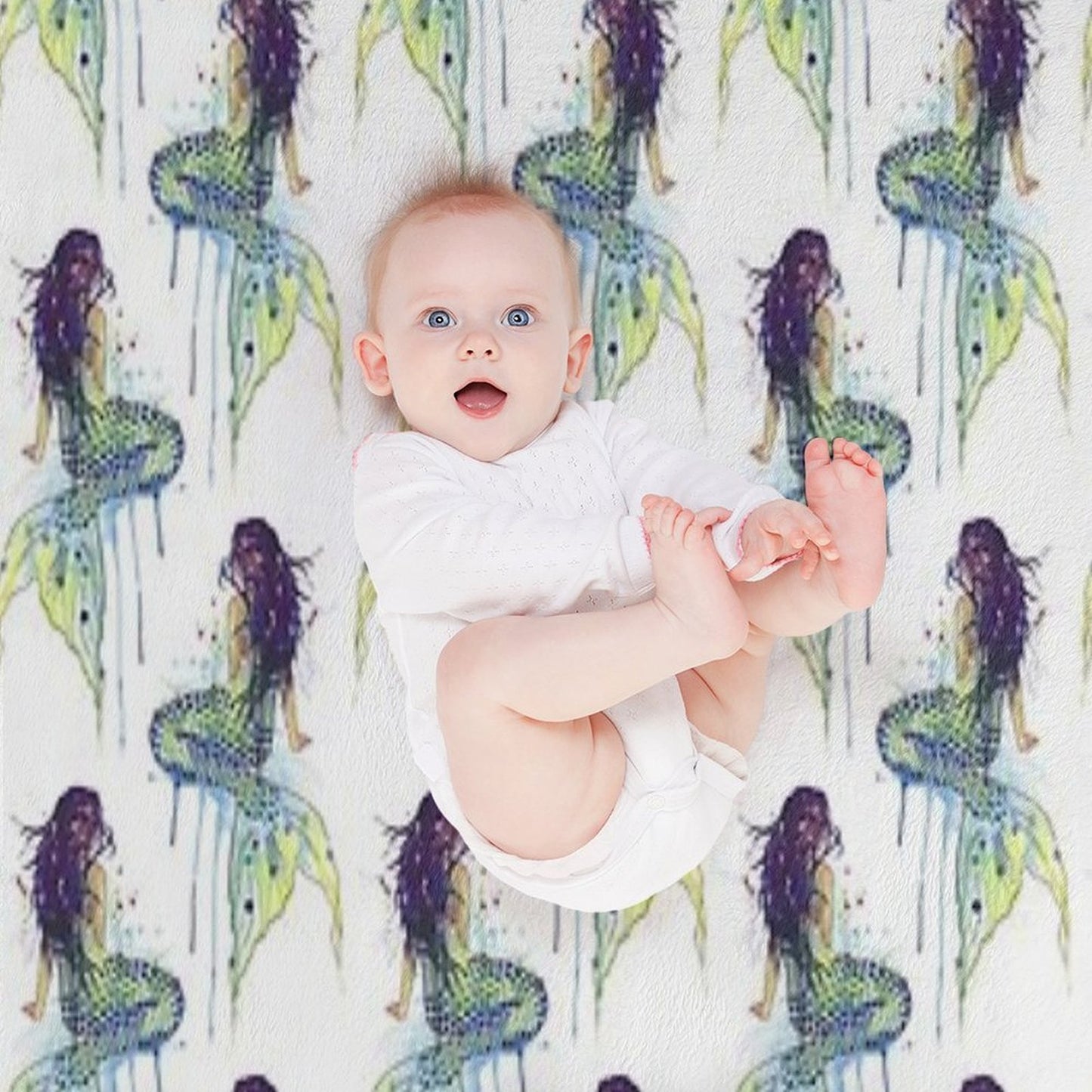 Mermaid Lightweight Throw Blanket