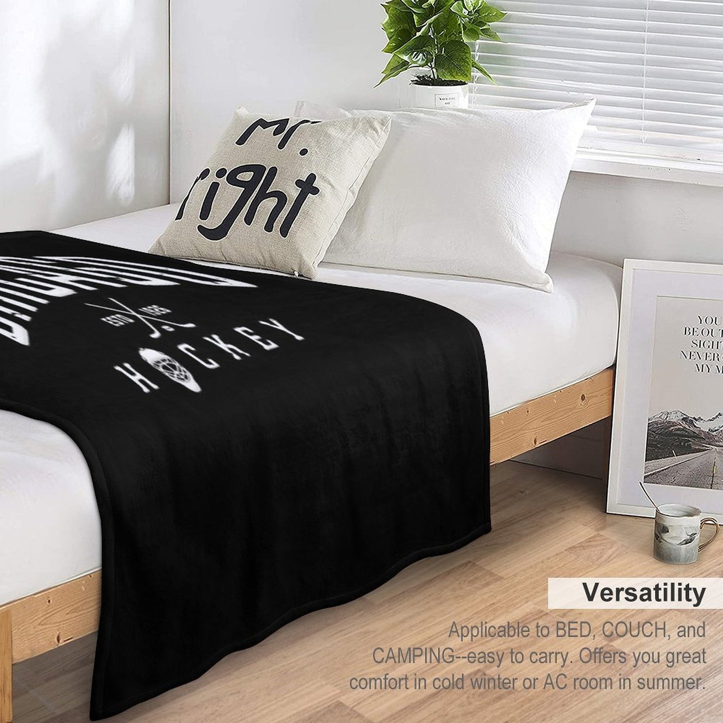 Chicago Blackhawks Hockey Velvety-soft Throw Blanket
