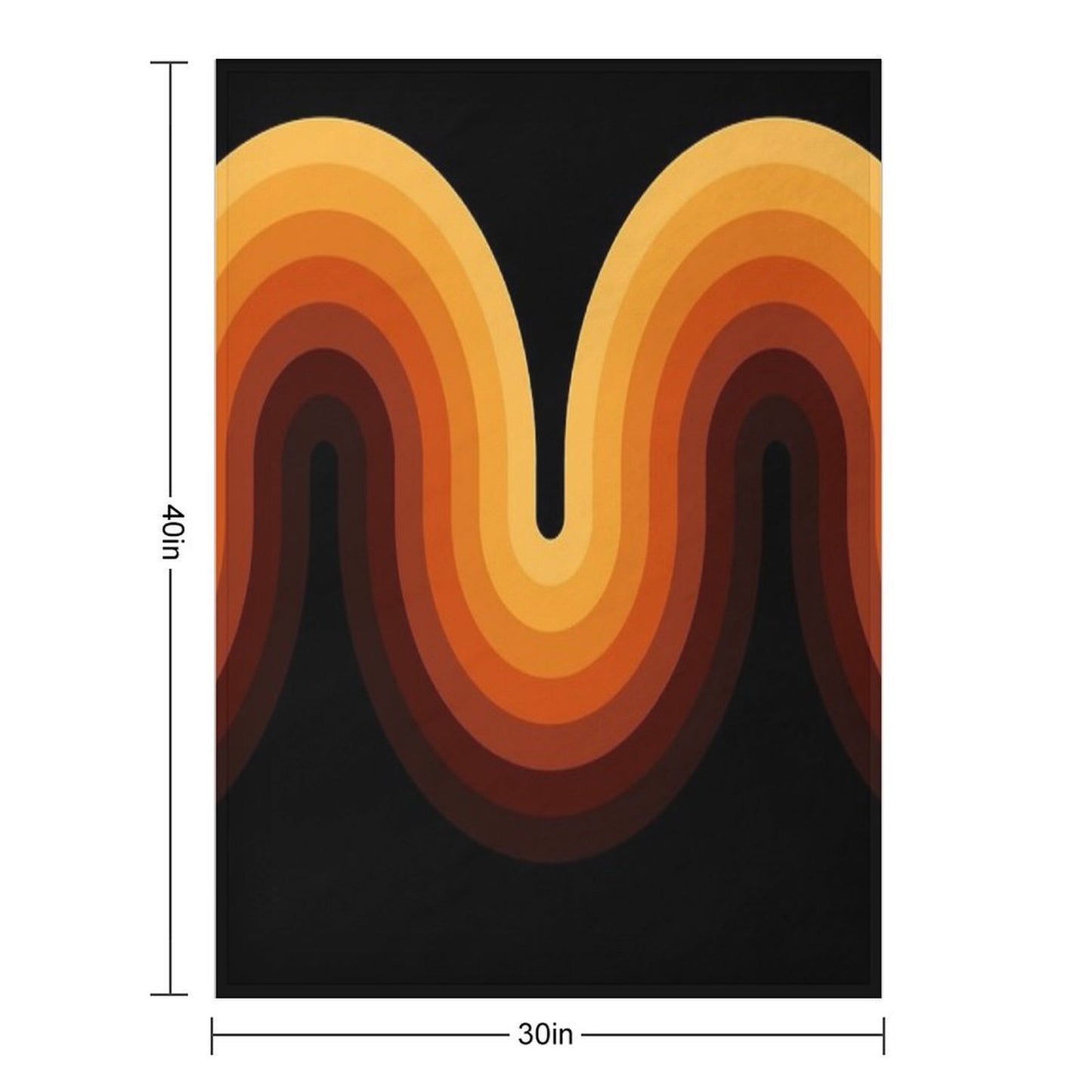 Retro Wave Anti-pilling Throw Blanket