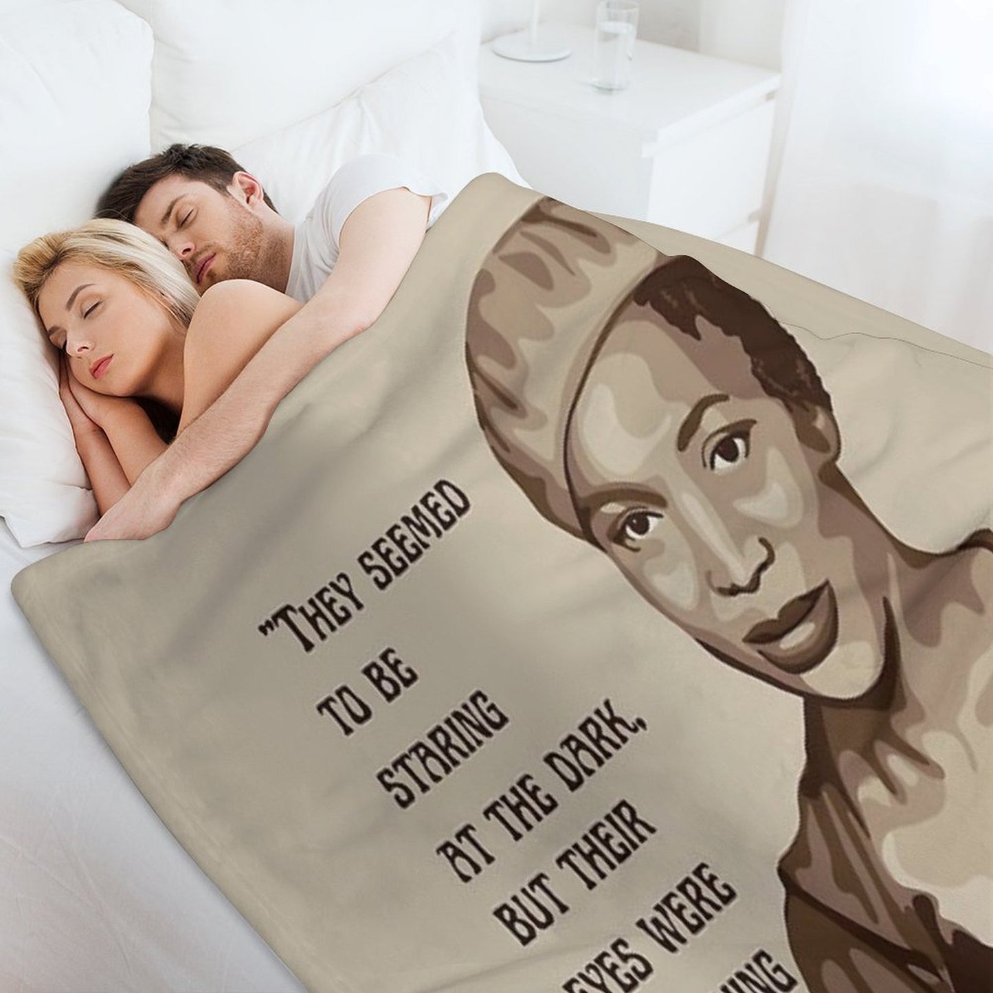 Zora Neale Hurston Portrait And Quote Plush Throw Blanket