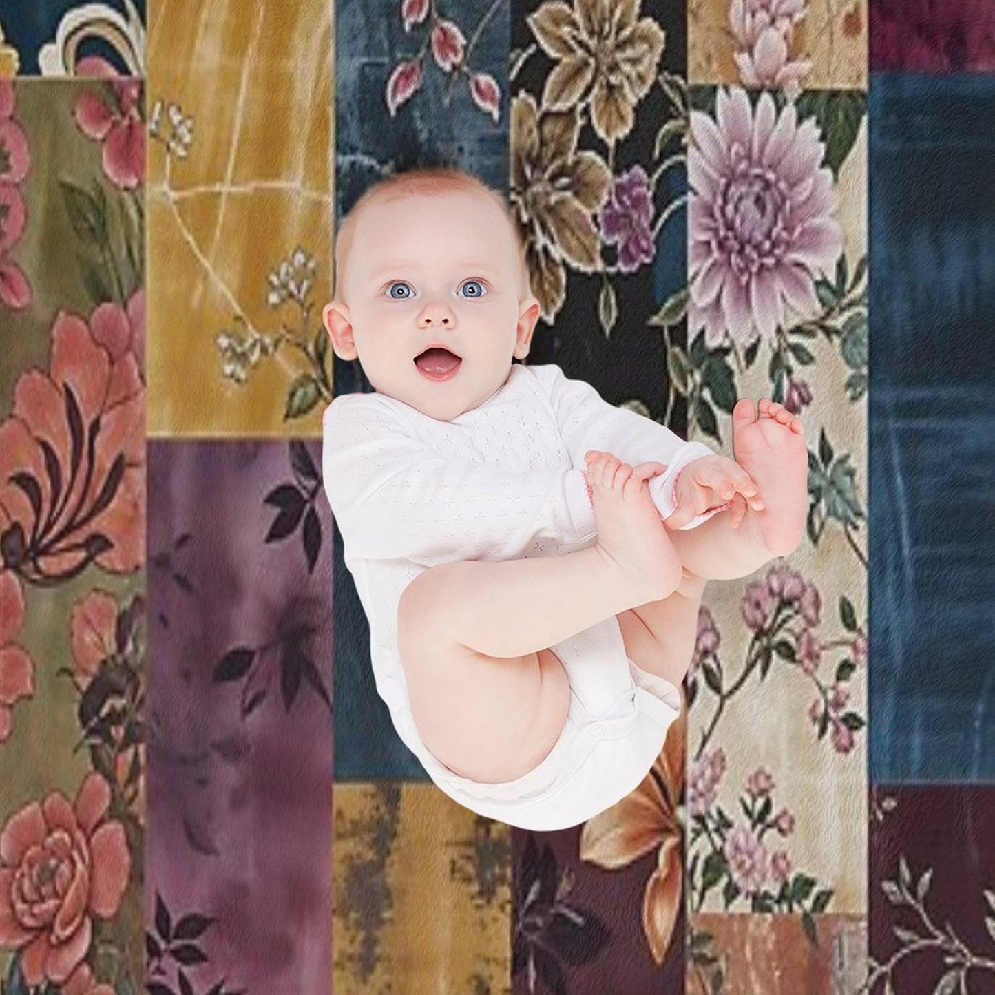 Gypsy Souk Patchwork Velvety-soft Throw Blanket