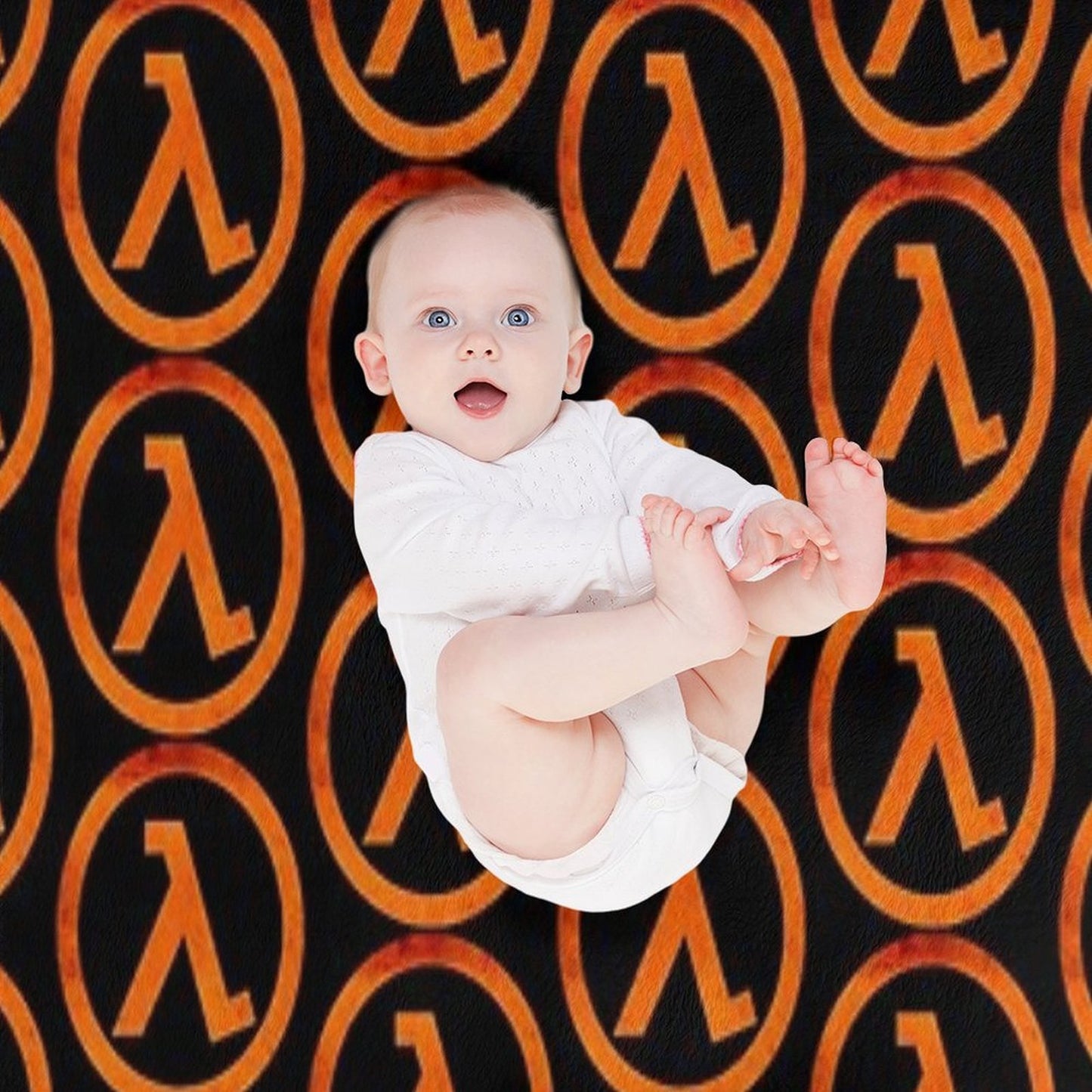 -GAMING- Half Life Rust Logo Shrink-resistant Throw Blanket