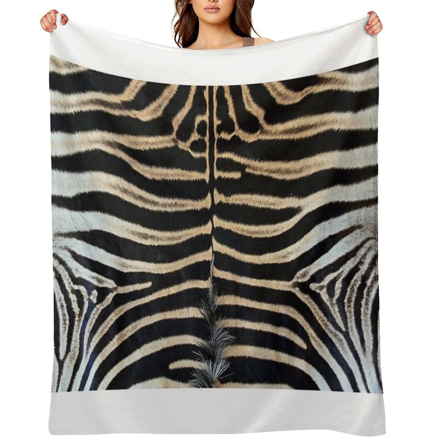 Zebra Pattern (highest Resolution & Quality) Machine-washable Throw Blanket