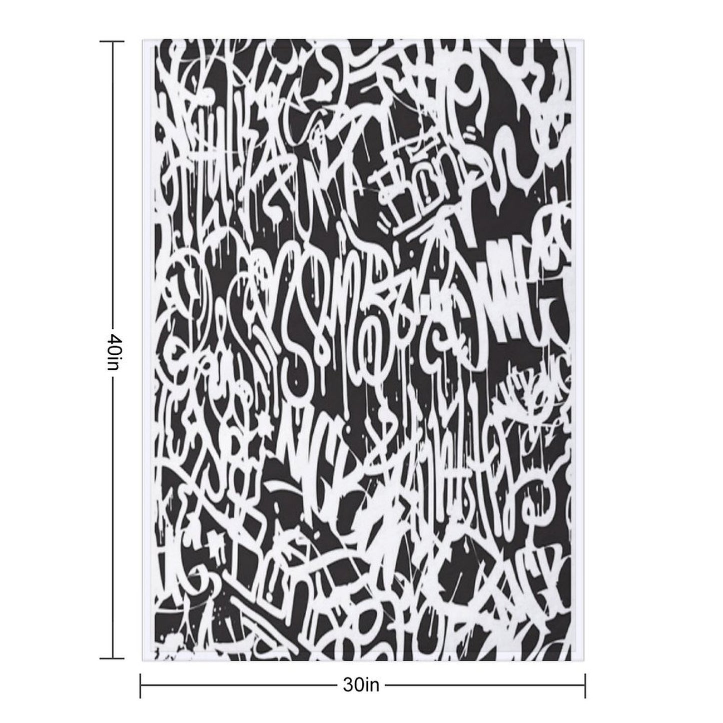 All There in Black And White Premium Throw Blanket
