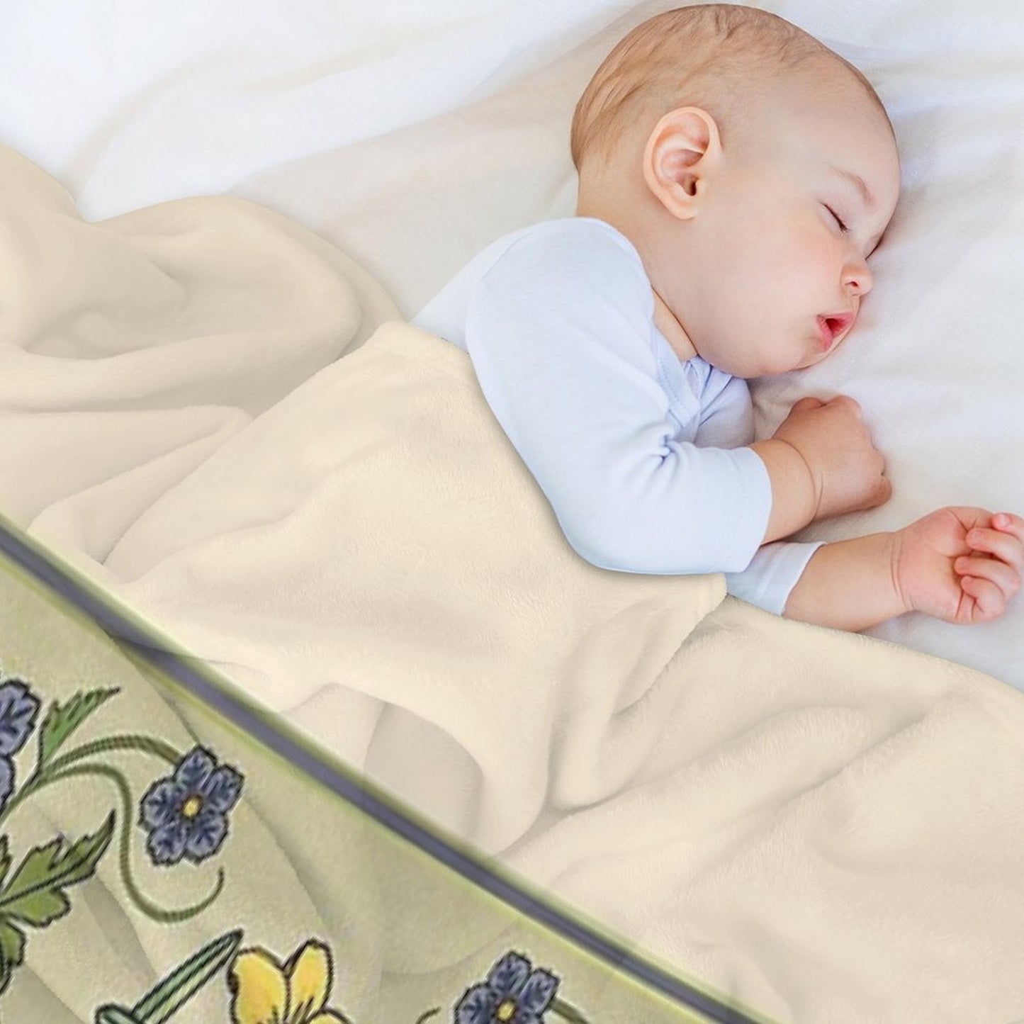 Bluebirds And Spring Blossoms Inspired By Art Nouveau Comfort Throw Blanket
