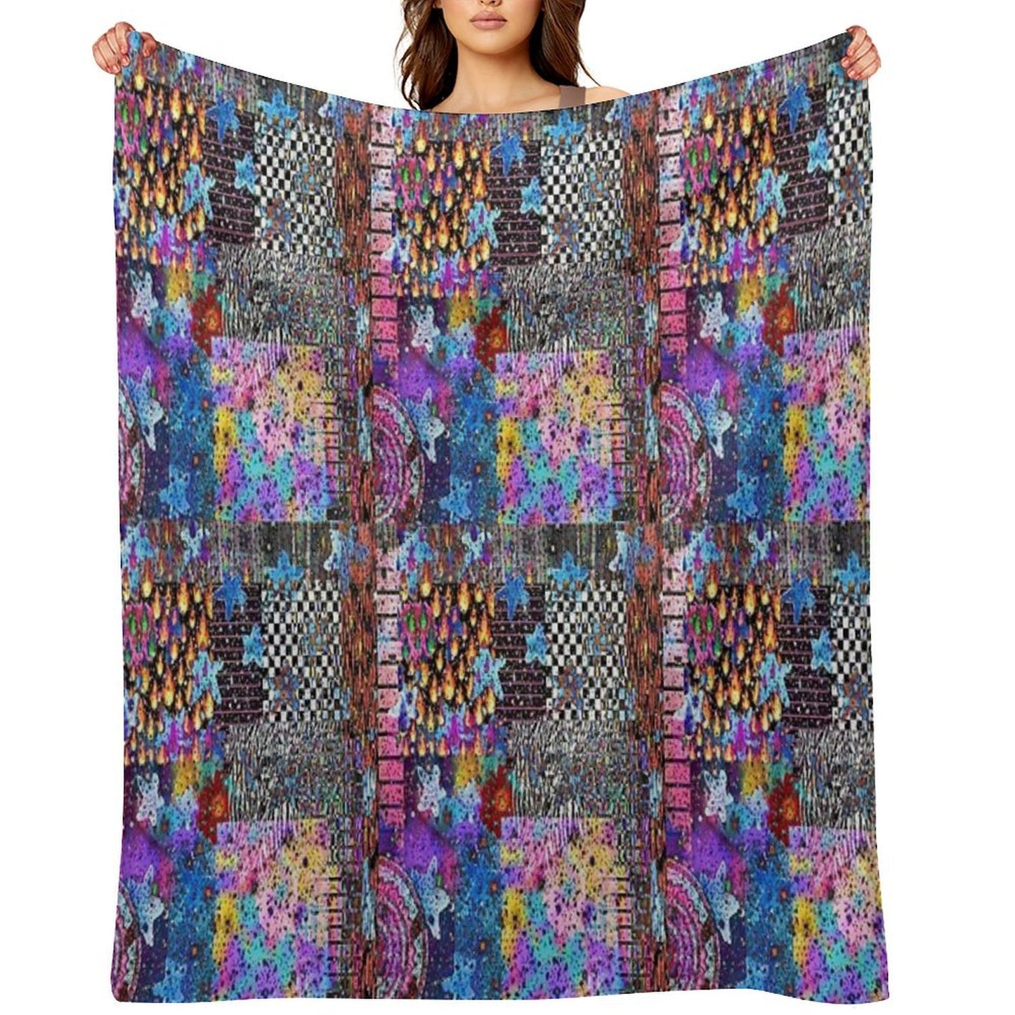 Printed Symphony Anti-pilling Throw Blanket