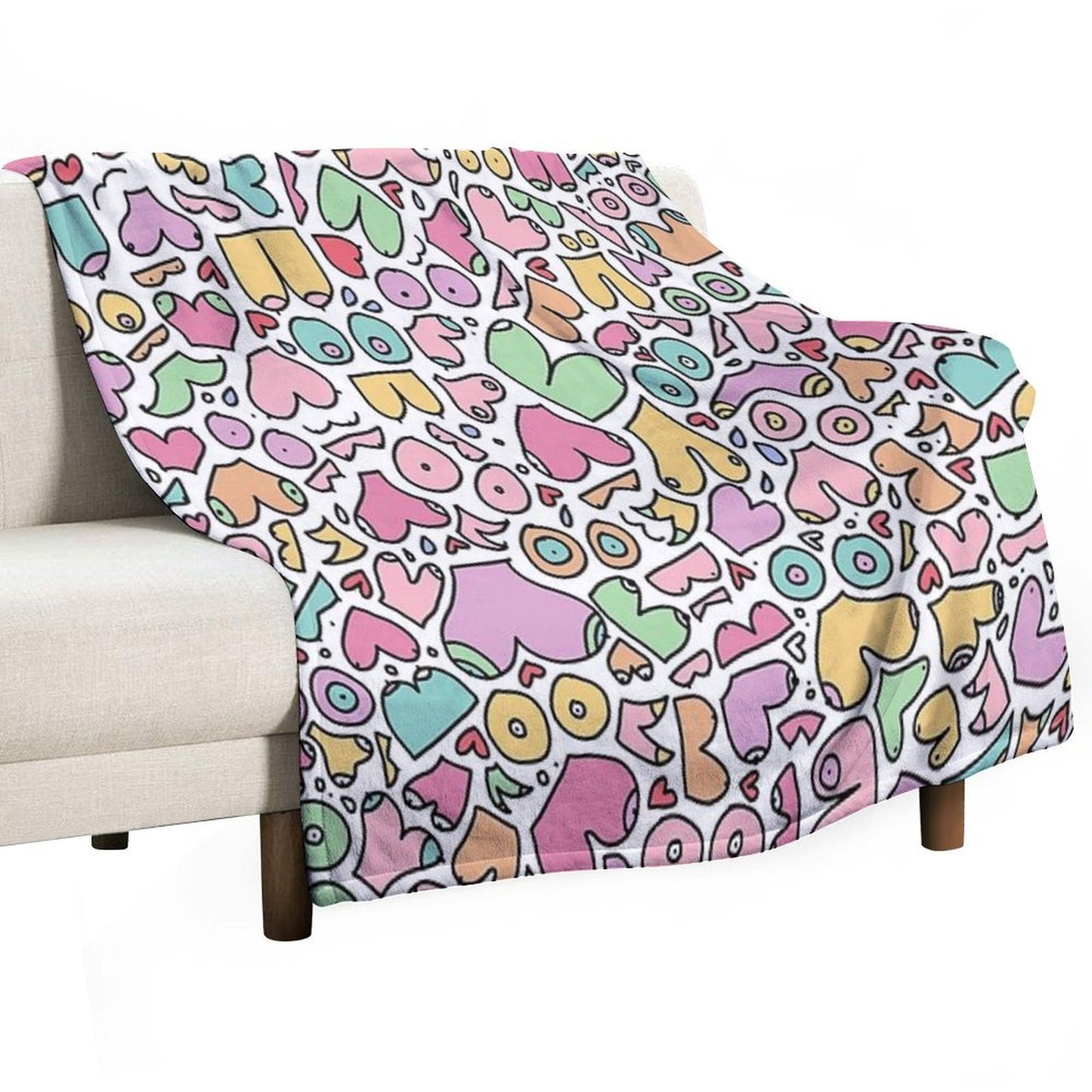 Fun Boobies Versatility Throw Blanket