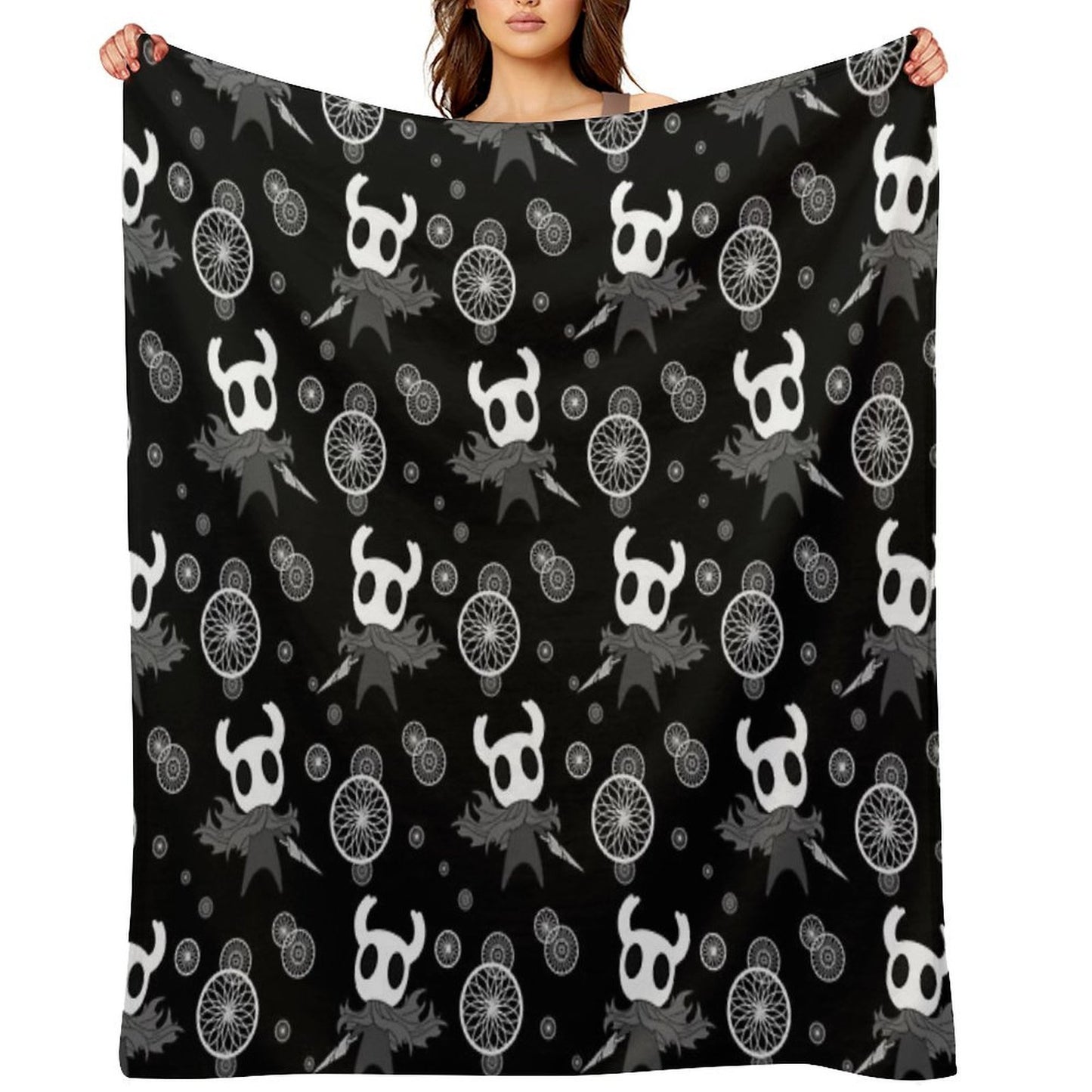 Hollow Knight Pattern All-season Throw Blanket