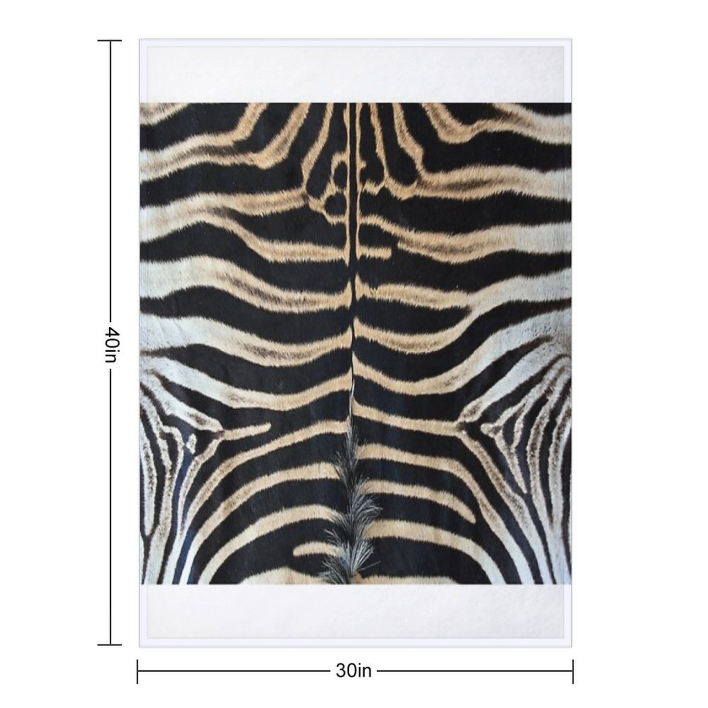 Zebra Pattern (highest Resolution & Quality) Machine-washable Throw Blanket