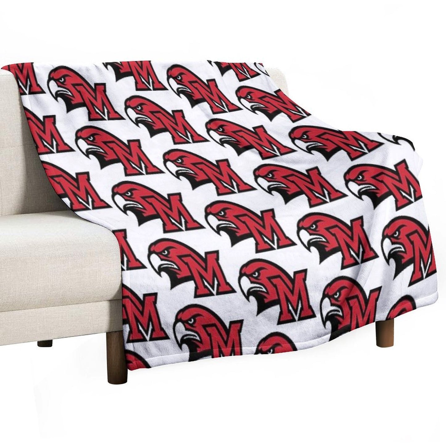 Miami University Oxford Oh Durable Throw Blanket
