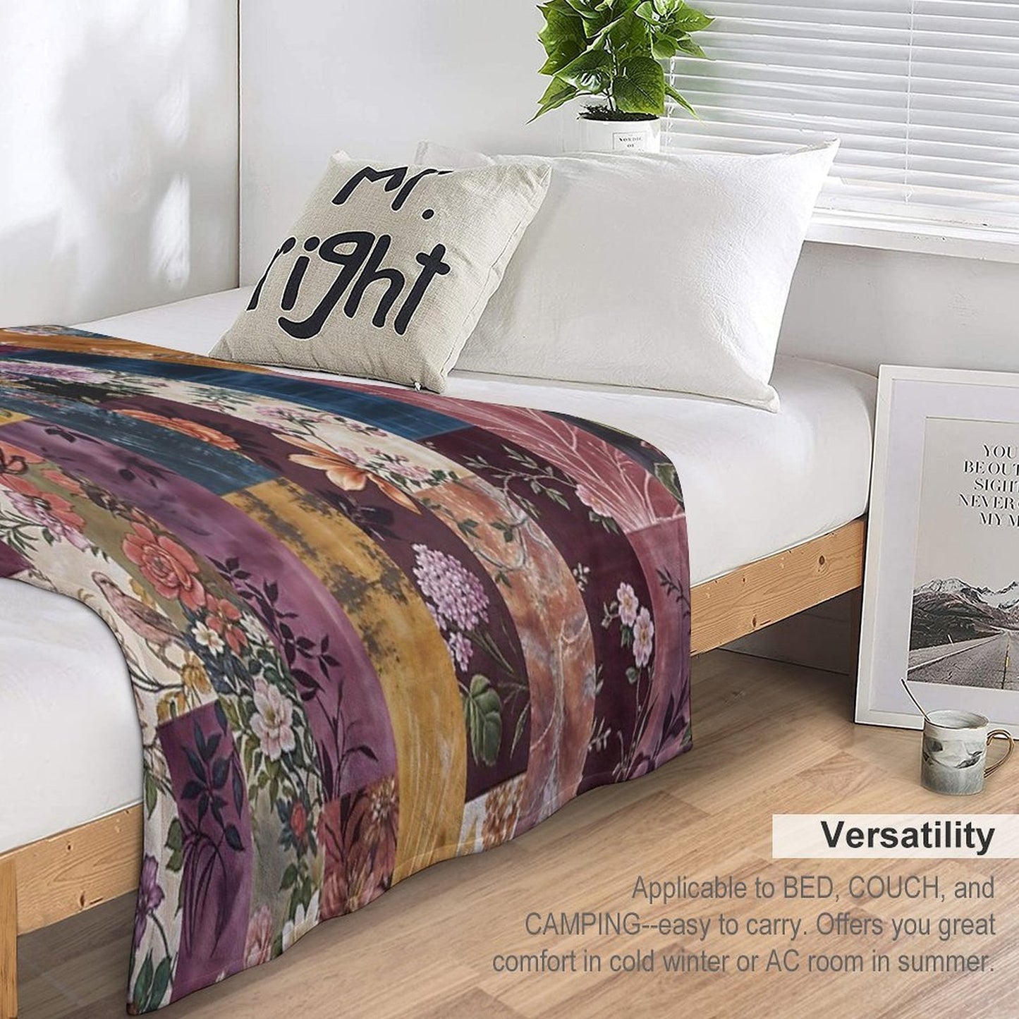Gypsy Souk Patchwork Velvety-soft Throw Blanket