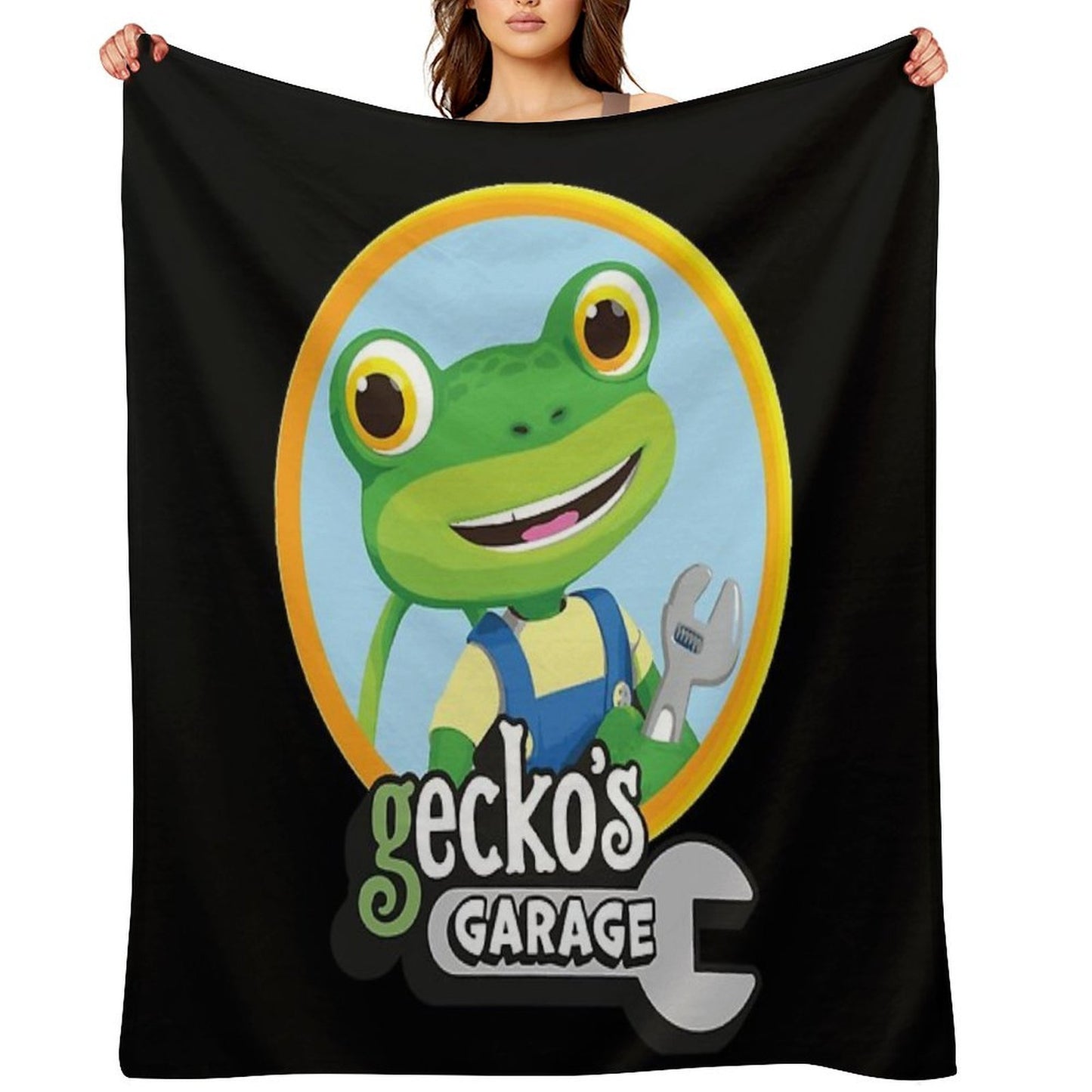 Kids Garage Gecko's GG Easy Care Throw Blanket