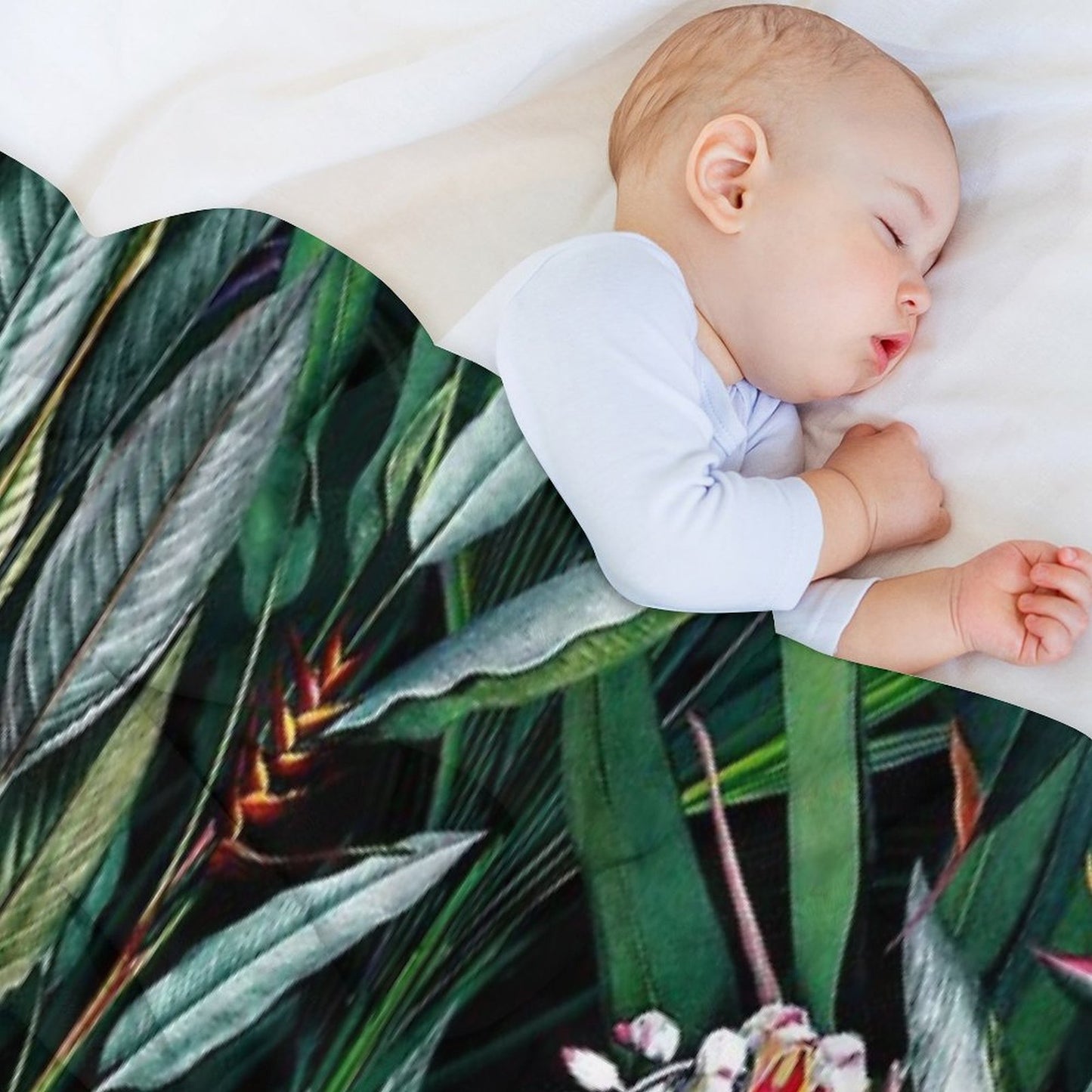 Midnight Garden V Travel-friendly Throw Blanket