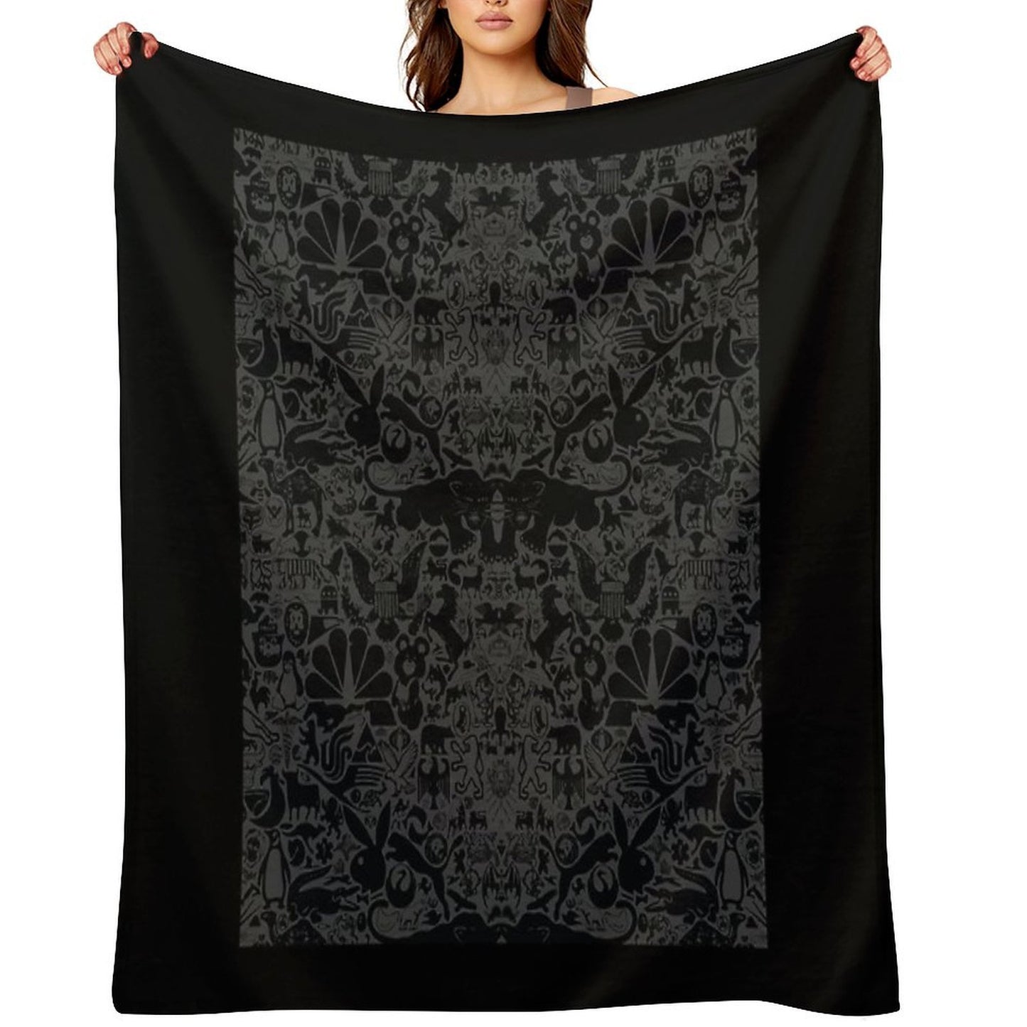 The Darkest Animal Wallpaper Easy Care Throw Blanket
