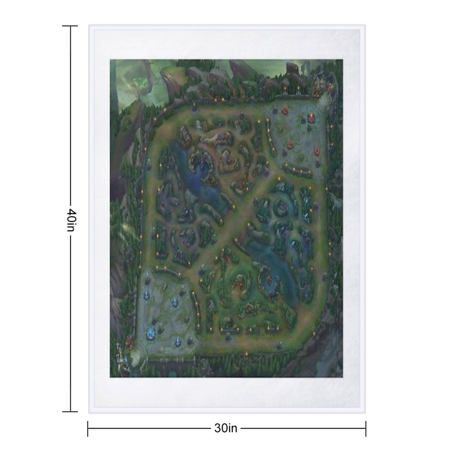 Summoners Rift Versatility Throw Blanket