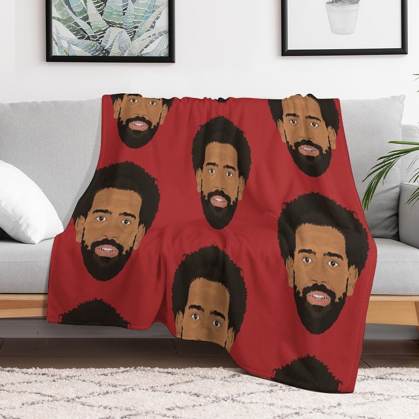 Mo Salah Shrink-resistant Throw Blanket