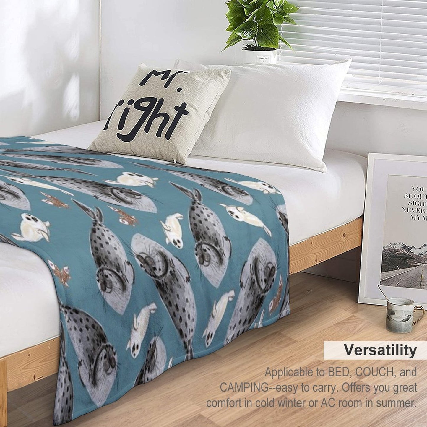 Common Seal Eco-conscious Throw Blanket