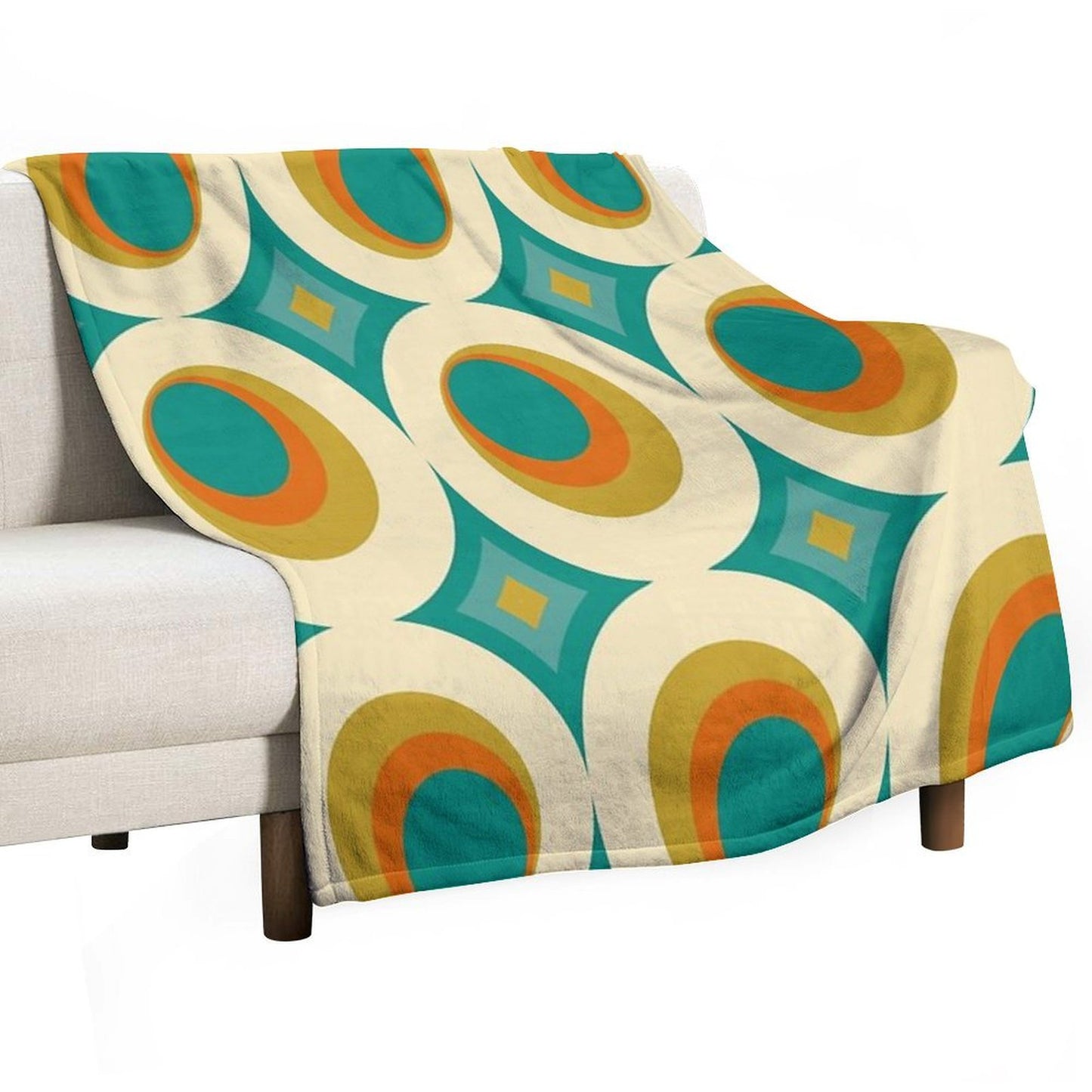 Mid-Century Modern Splash All-season Throw Blanket