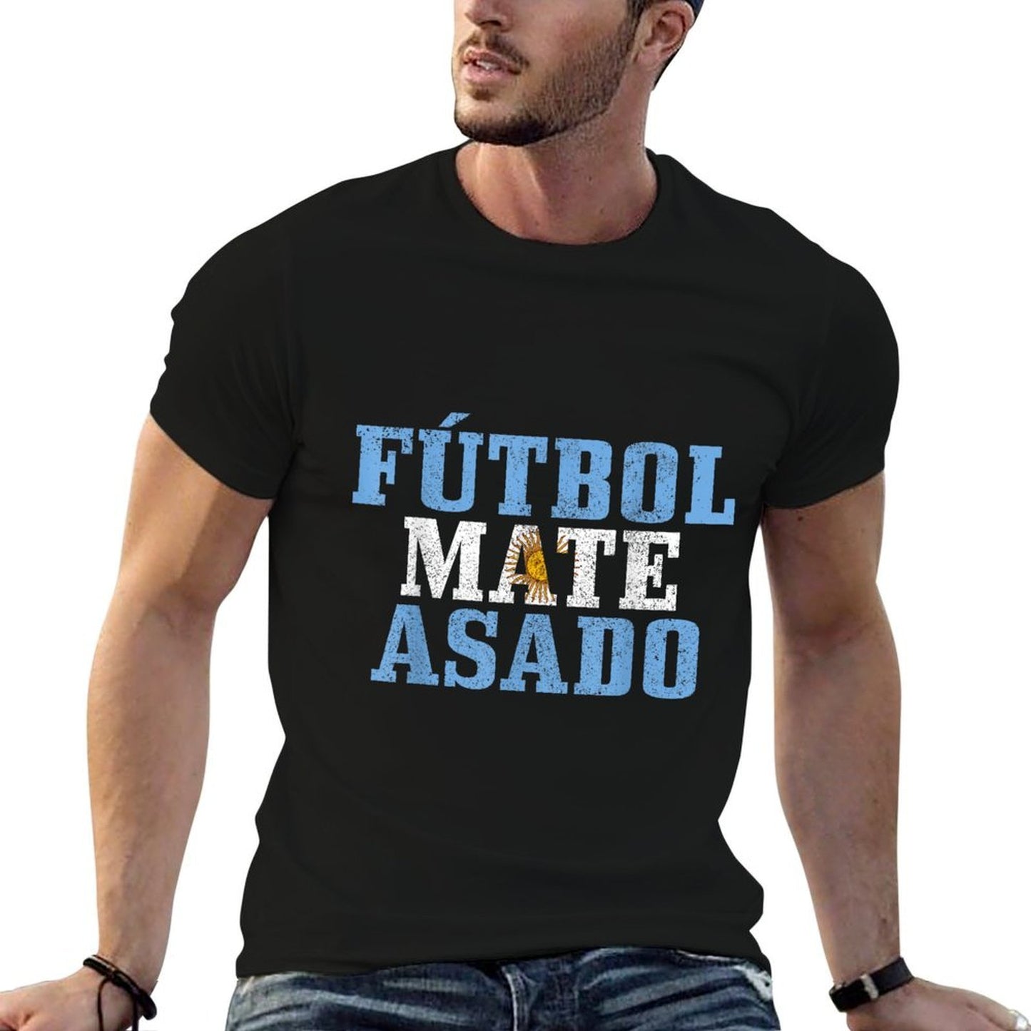 Futbol Mate Asado Argentina Argentinian Pride Vintage Moisture-wicking T-Shirt