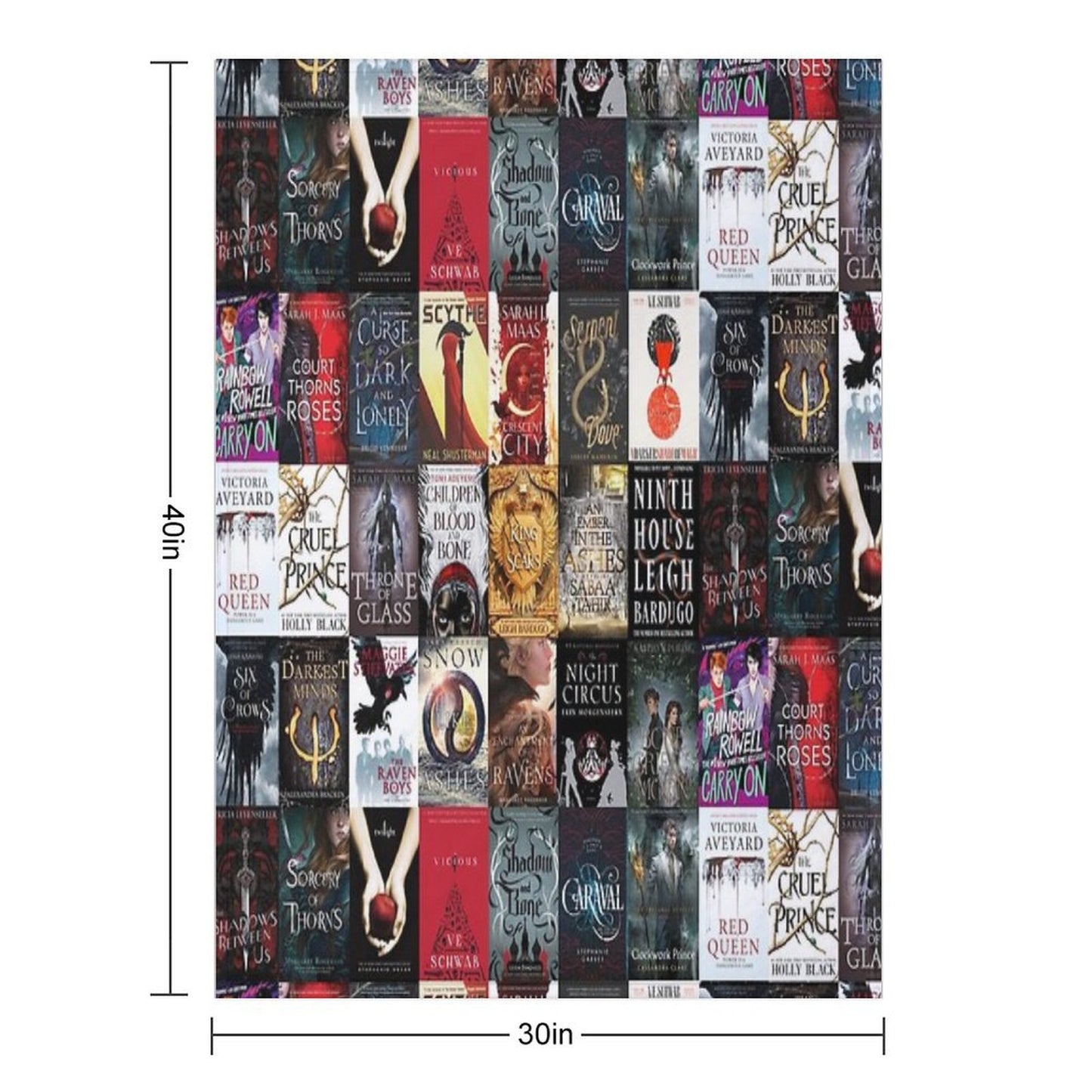YA Young Adult Fantasy Books Blanket Custom Version 2 Multi-functional Throw Blanket