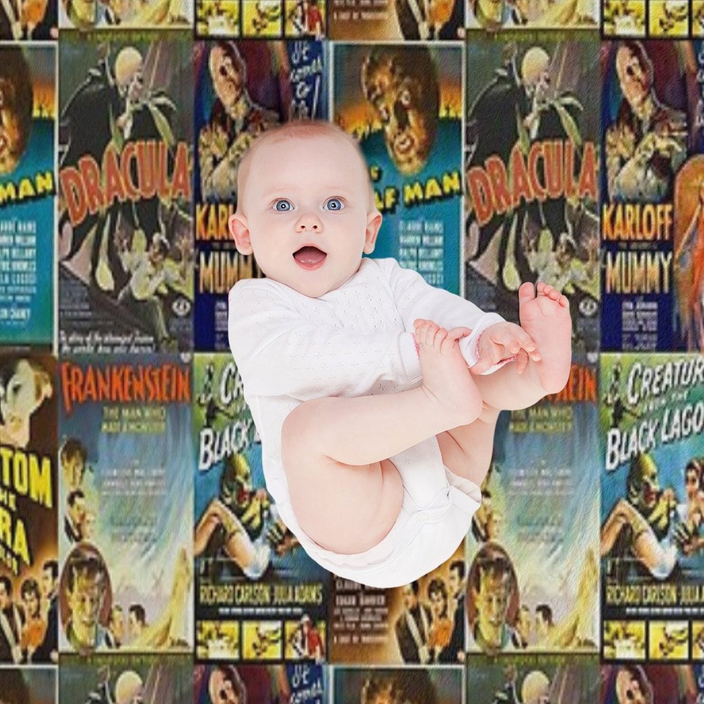 Universal Monsters Compact Throw Blanket