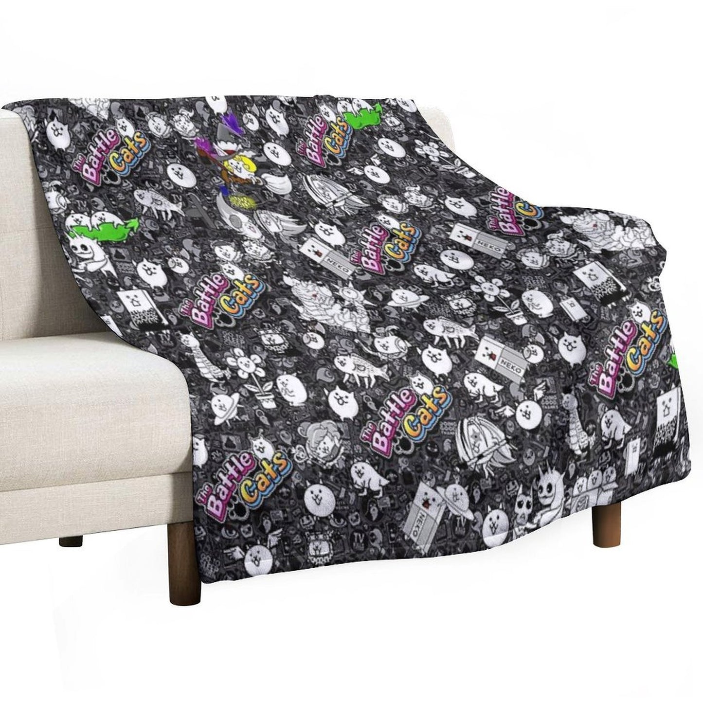Battle Cats Multi-functional Throw Blanket