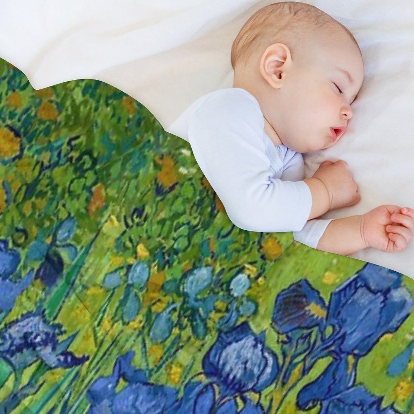Irises by Vincent Van Gogh (May 1889) Premium Throw Blanket