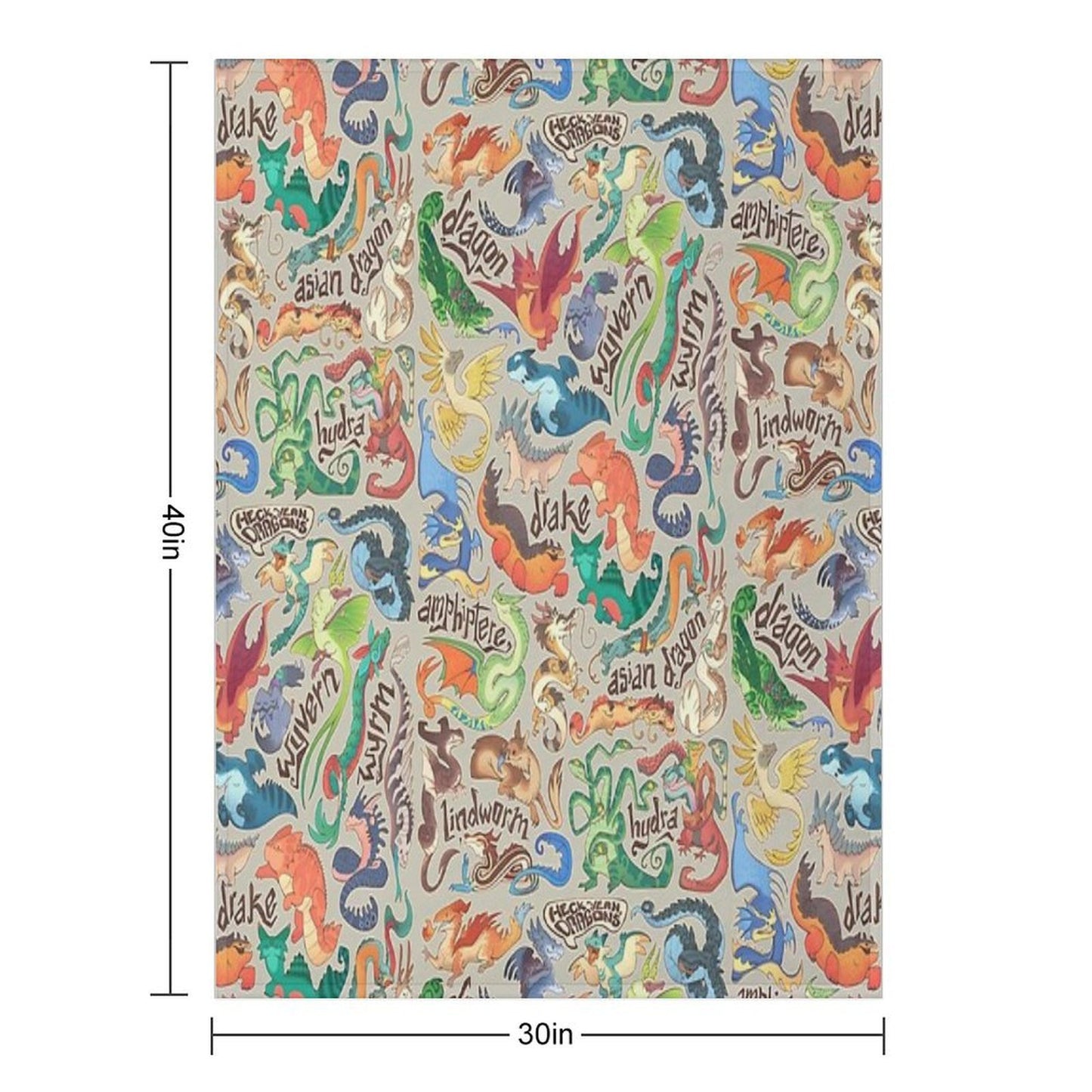 Mini Dragon Compendium Eco-conscious Throw Blanket