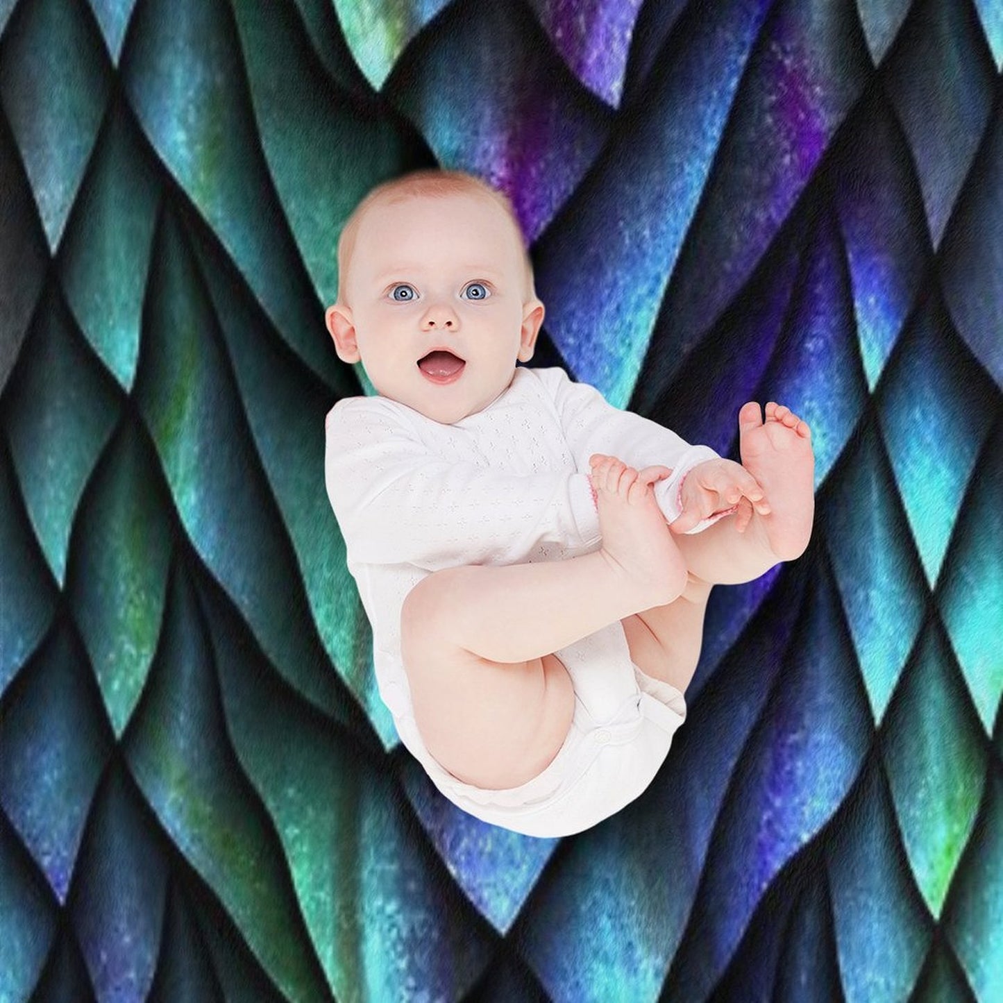 Dragon Scales Anti-pilling Throw Blanket