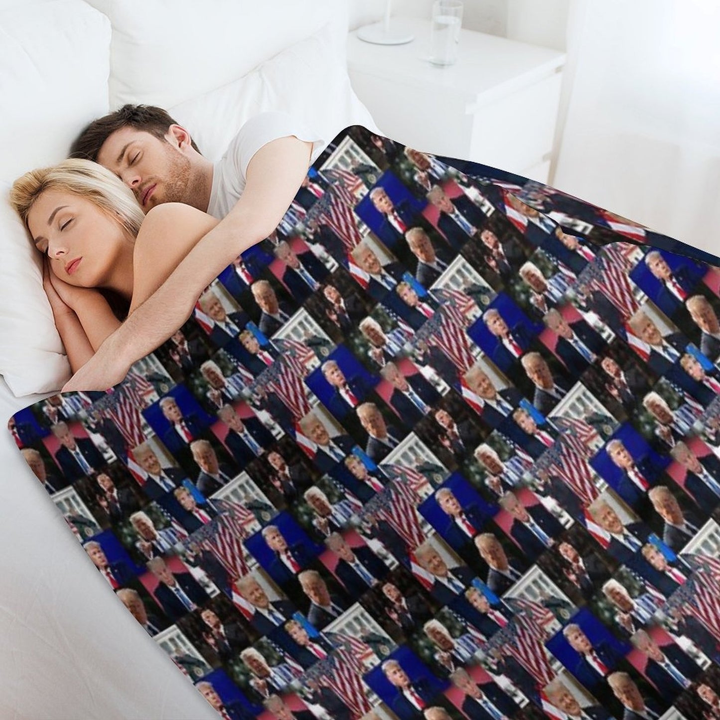 Trump Machine-washable Throw Blanket
