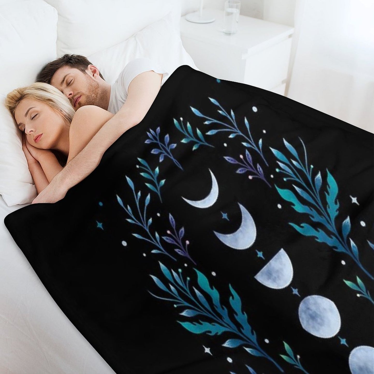 Moonlit Garden Compact Throw Blanket