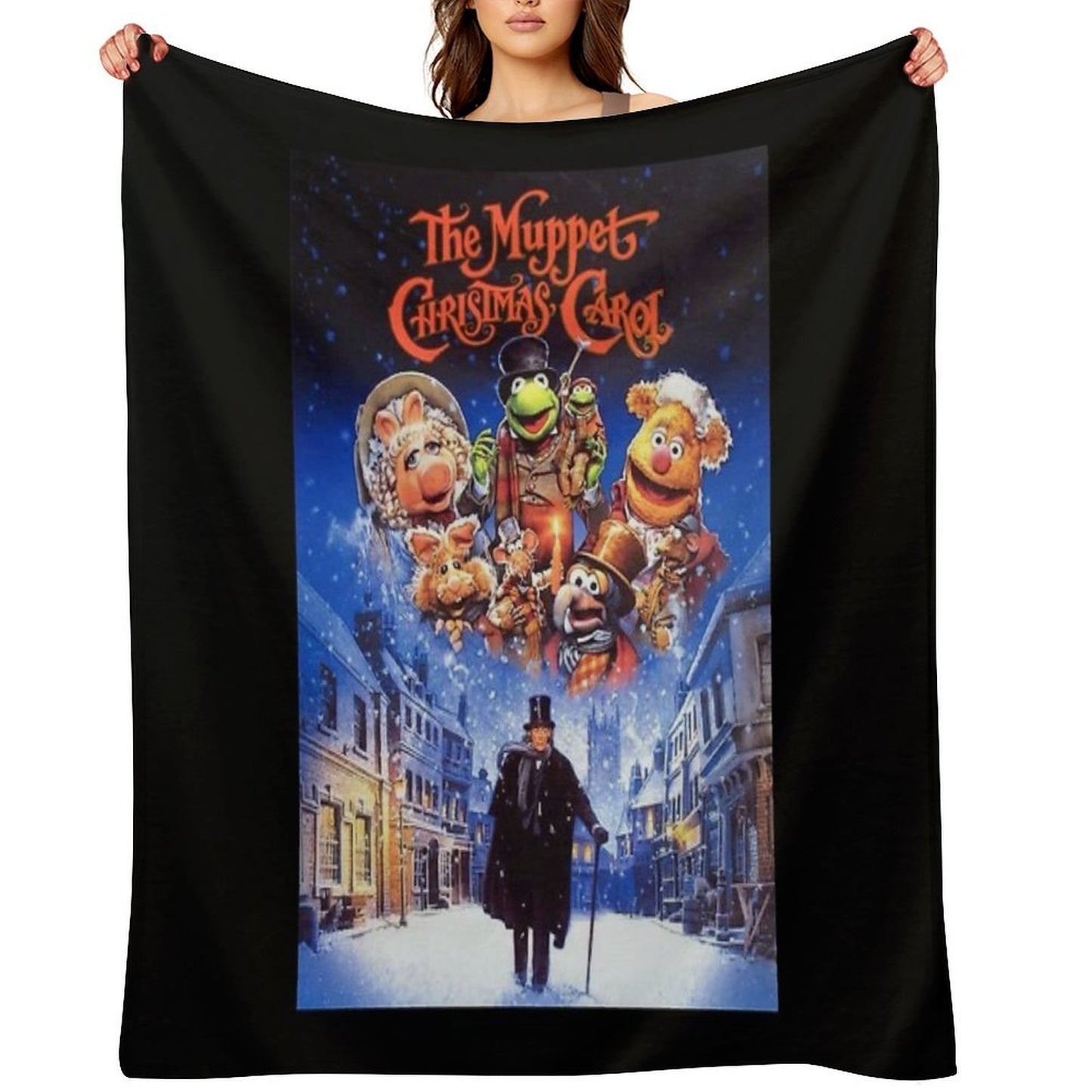 The Muppet Christmas Vitnage Comfort Throw Blanket