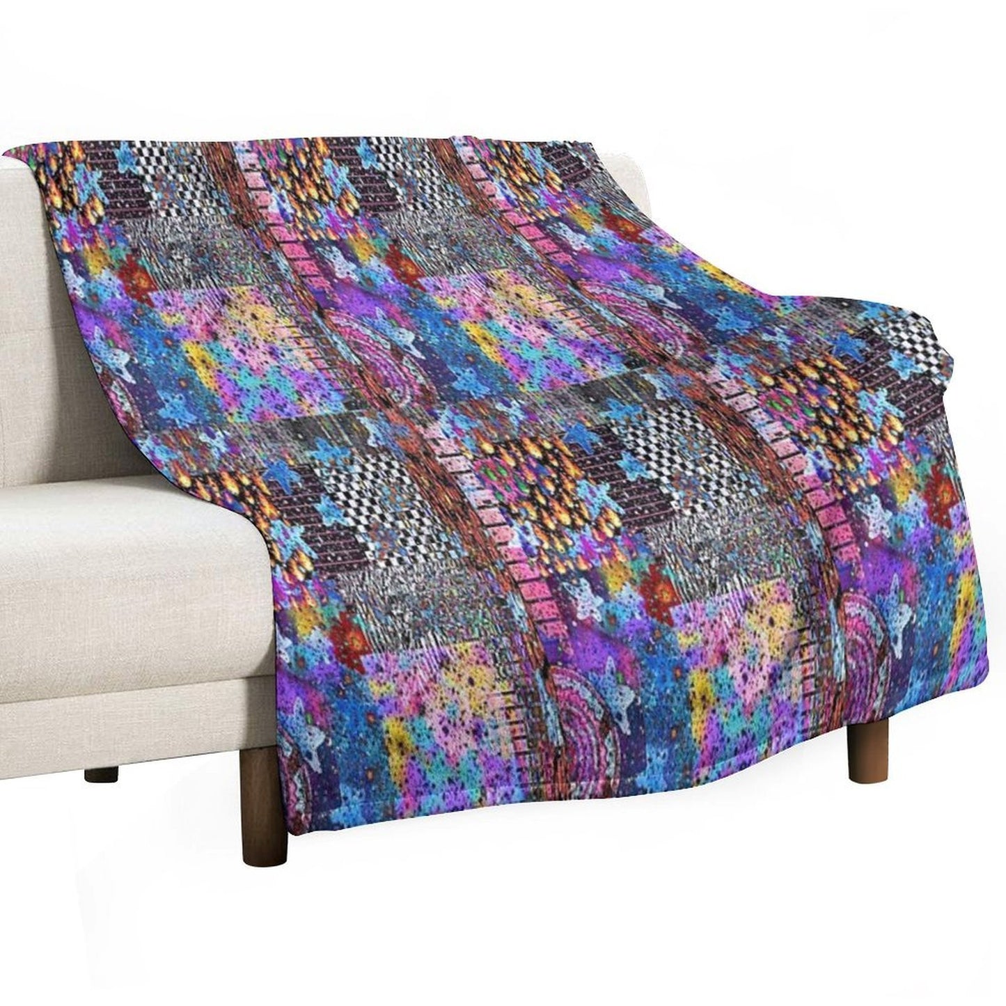 Printed Symphony Anti-pilling Throw Blanket