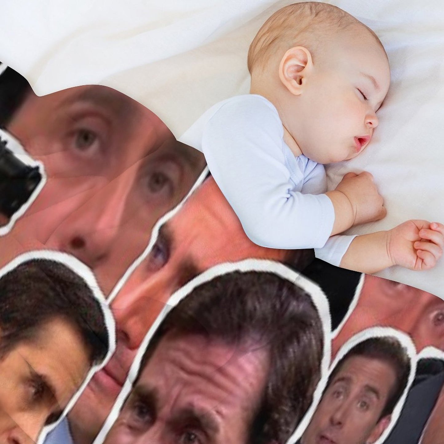 Michael Scott - The Office Collage Sustainable Throw Blanket